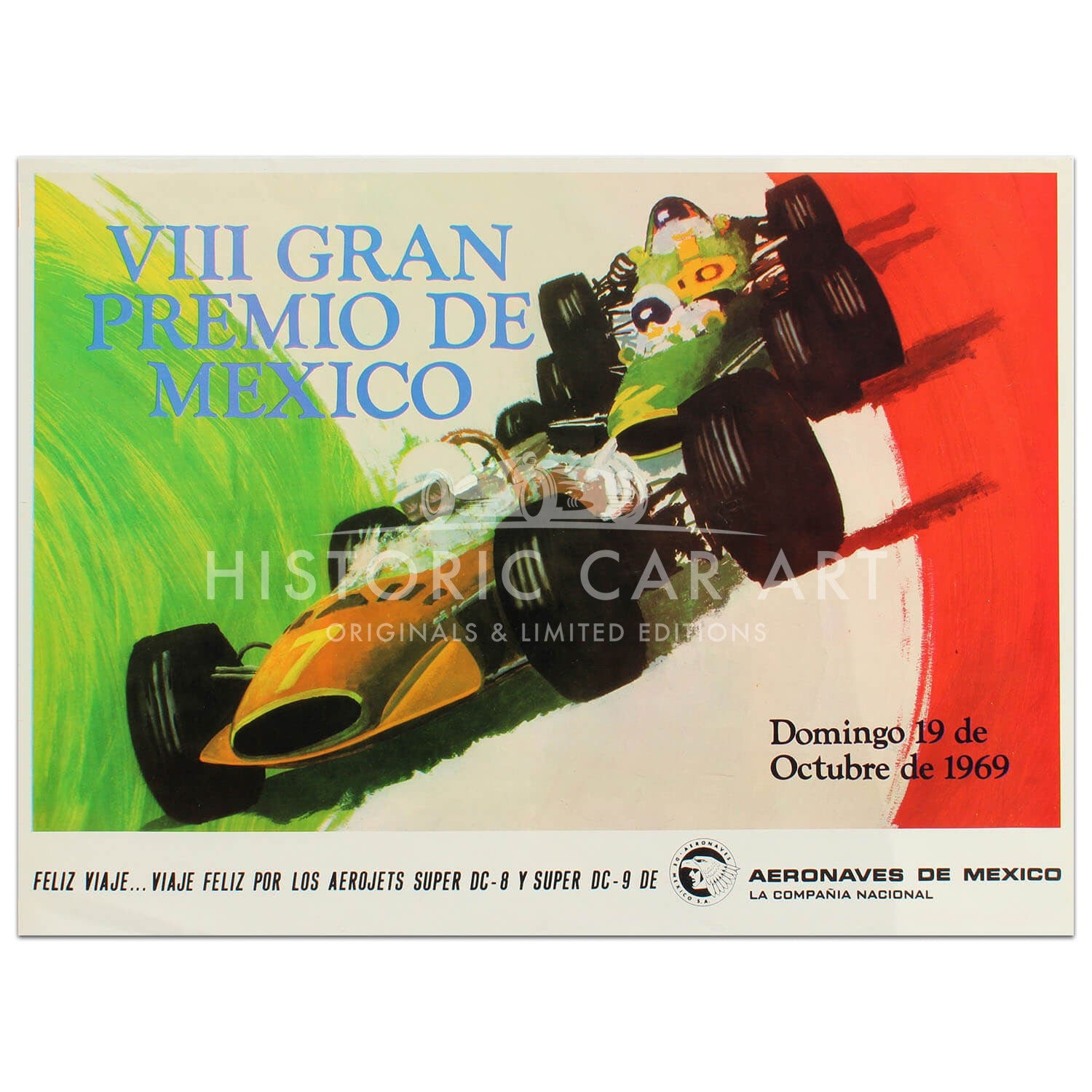 Mexican Grand Prix 1969 Original Poster