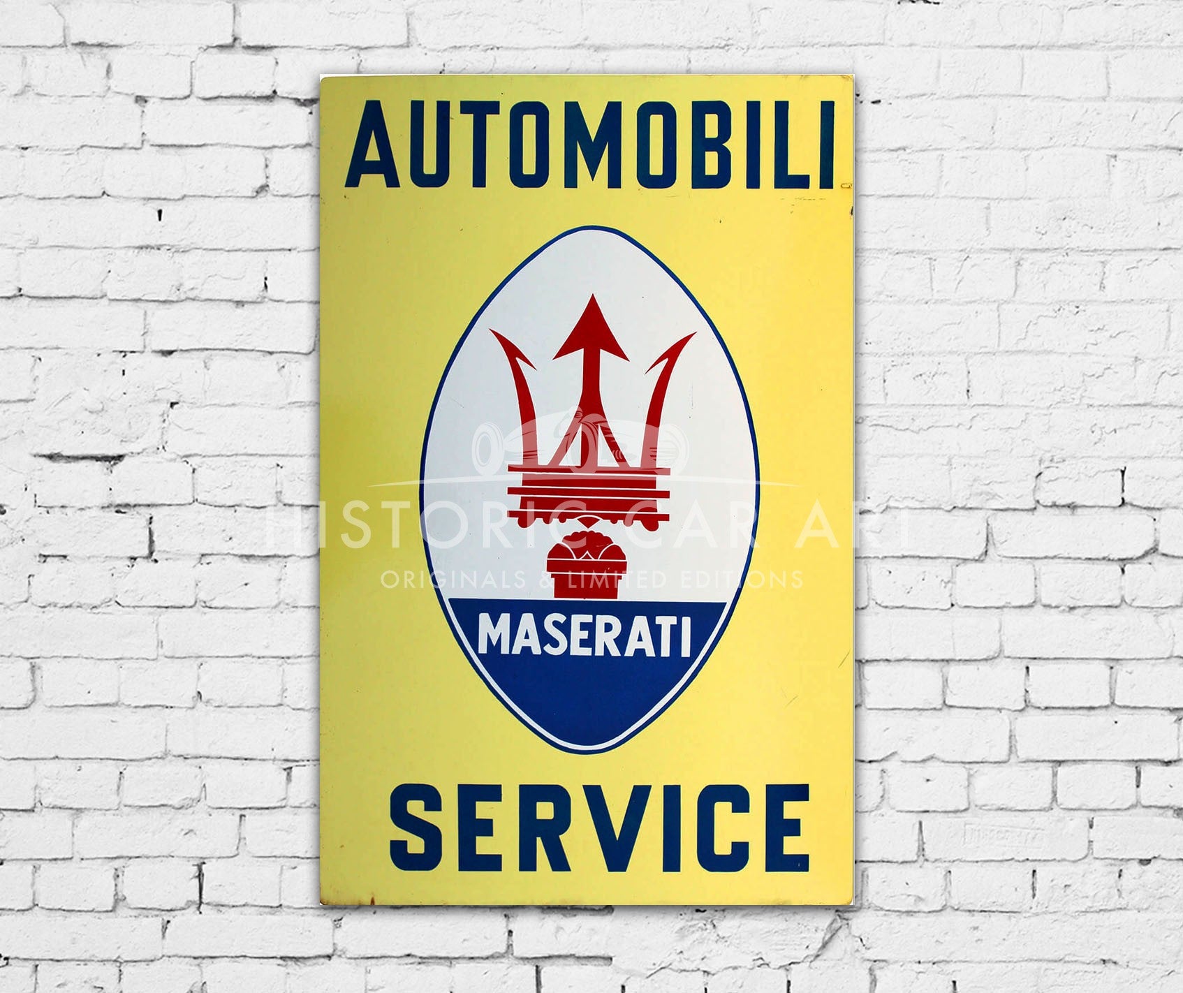 Maserati Dealer Service Sign