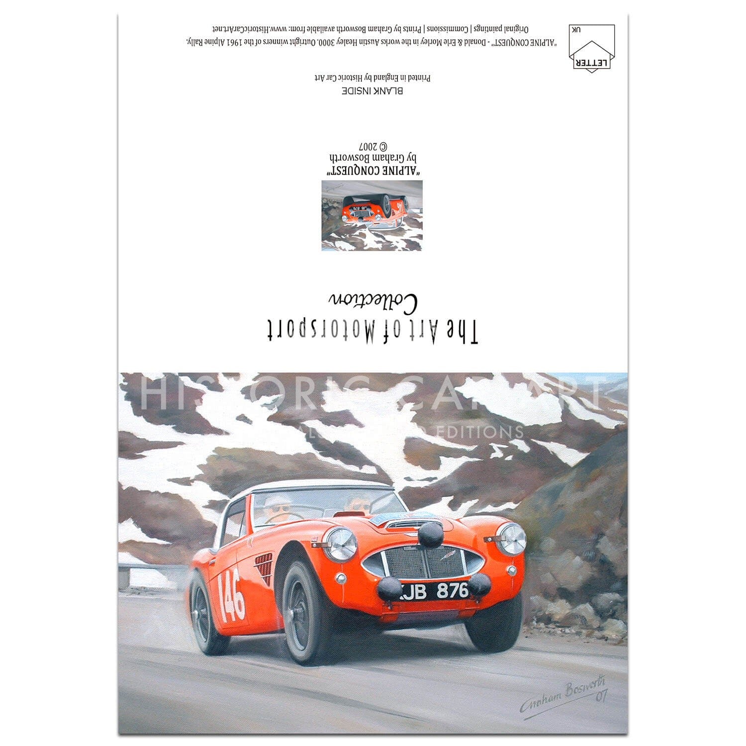 Austin Healey | Alpine Rally | Greetings Card