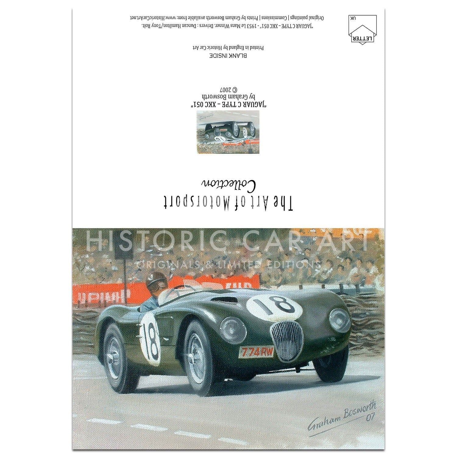Jaguar C-type | Le Mans | Greetings Card