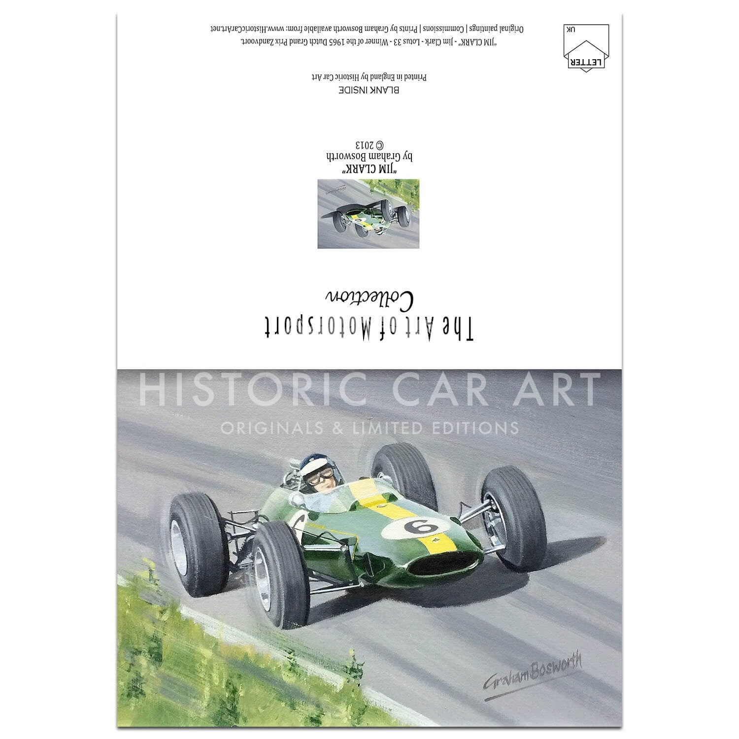 Lotus 33 | Jim Clark | Greetings Card