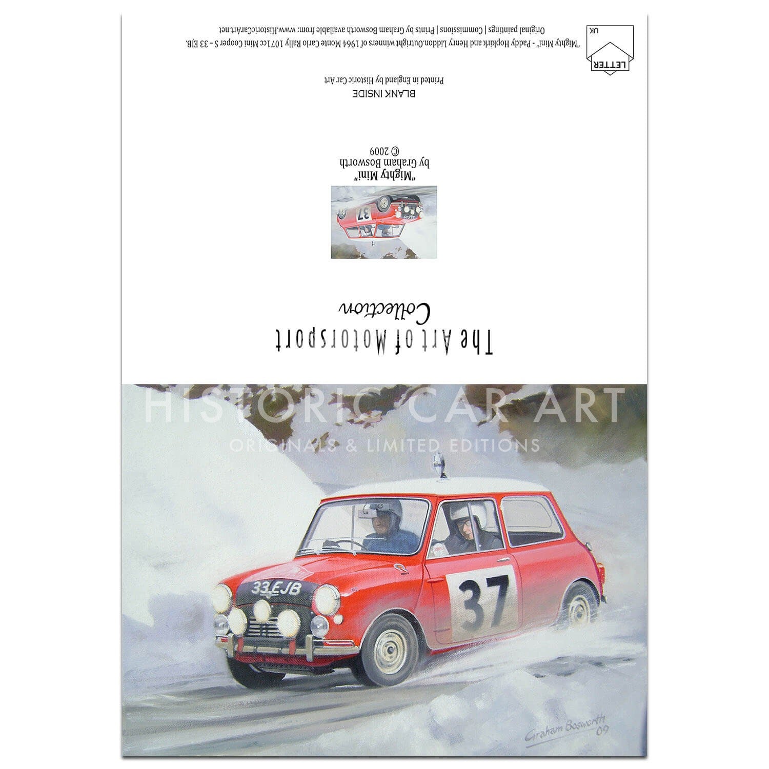 Mini Cooper S | Hopkirk | Monte Carlo | Greetings Card