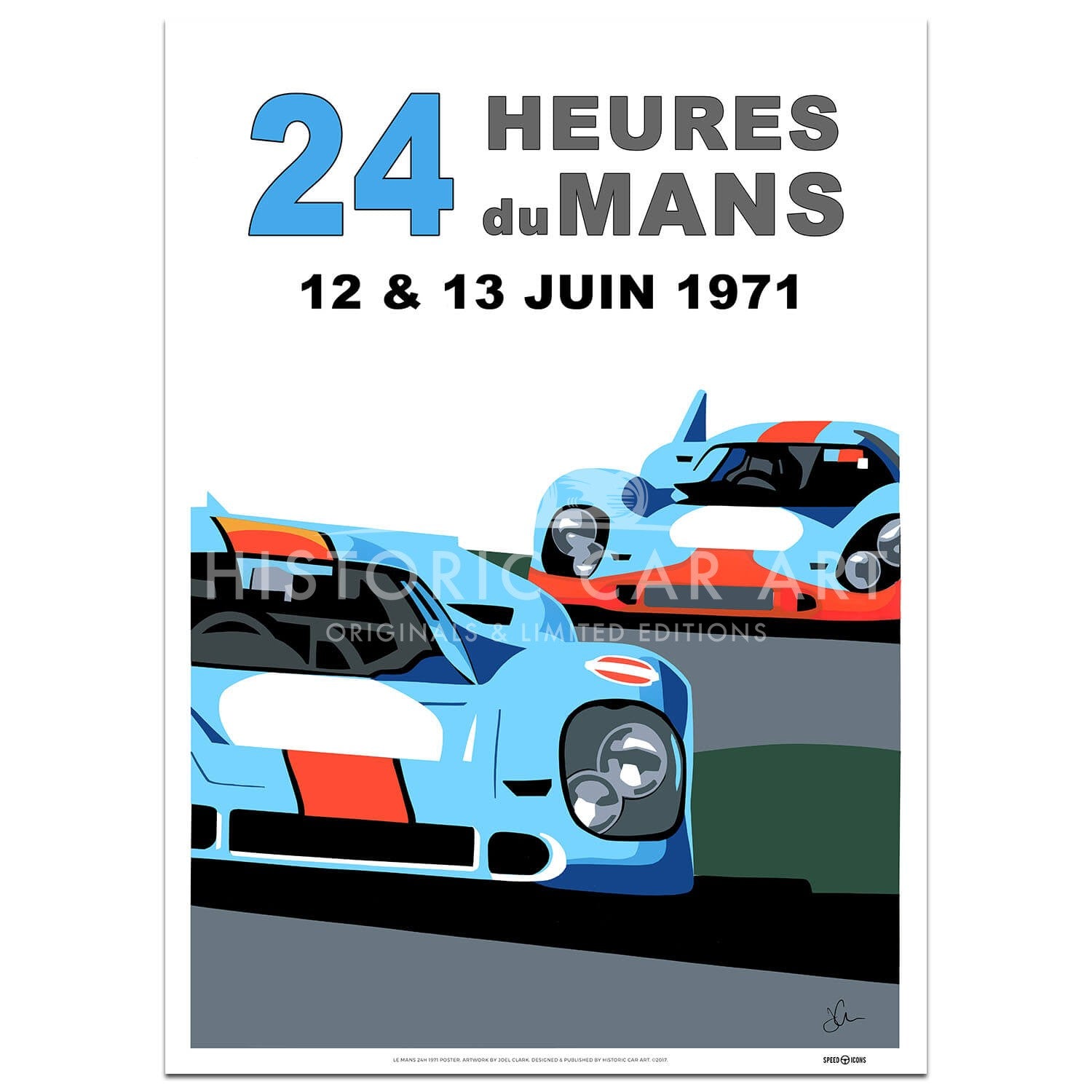 SPEED ICONS: Le Mans 24 Hours 1971 | Porsche | Poster