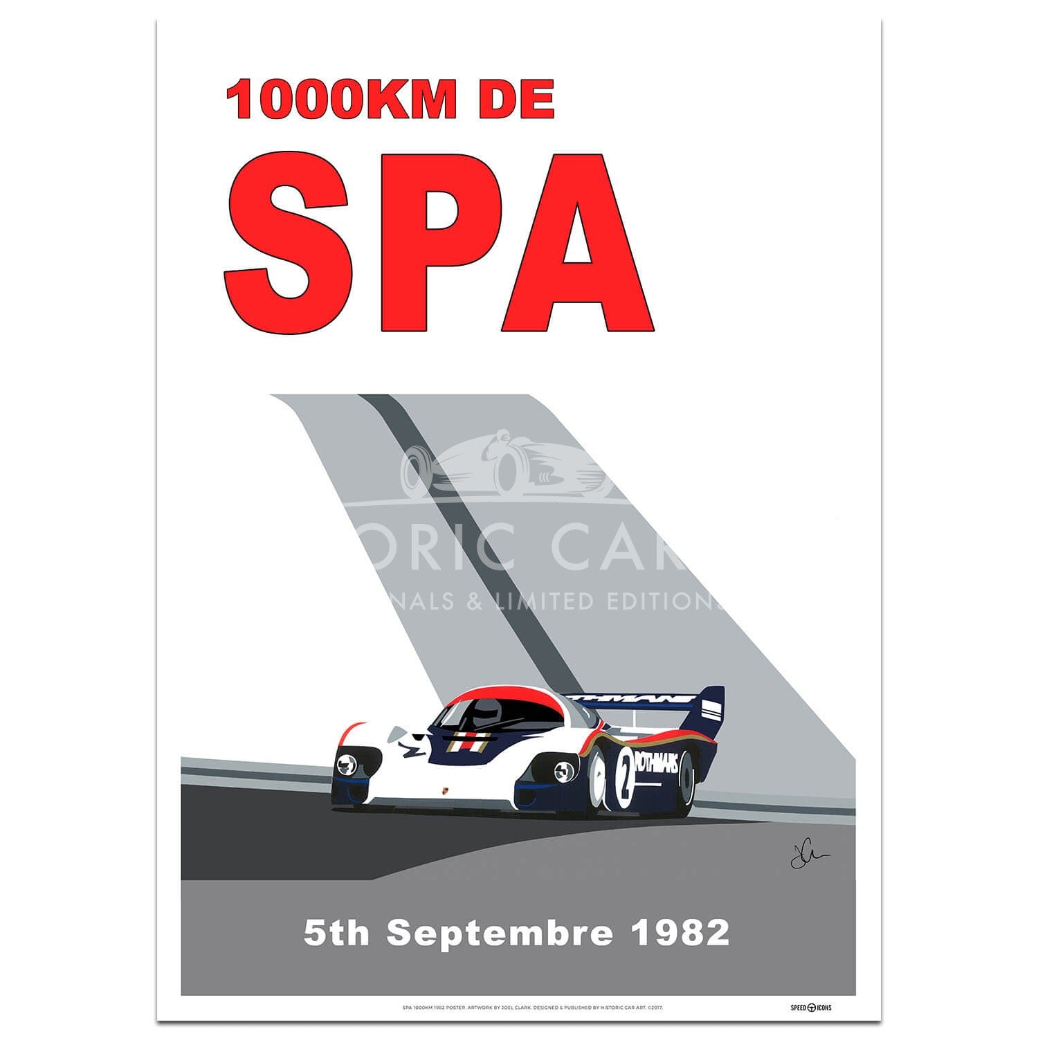 SPEED ICONS: Spa 1000km 1982 | Porsche | Poster