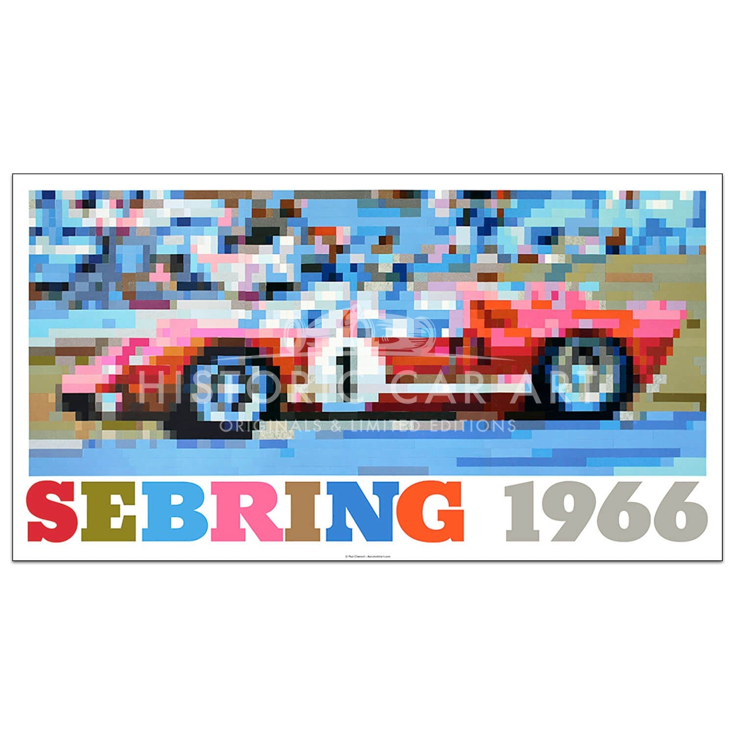 Sebring 12 Hours 1966 | Ford GT40 | Print