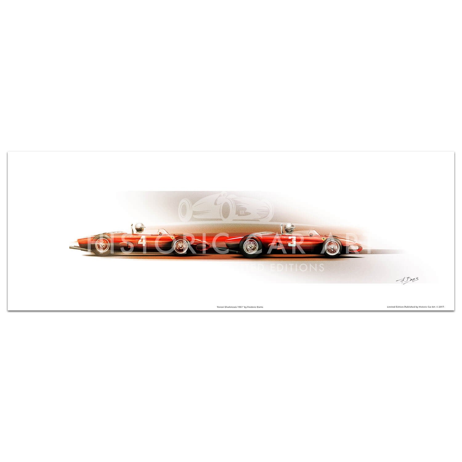 Ferrari Sharknoses | Hill & Von Trips | Art Print