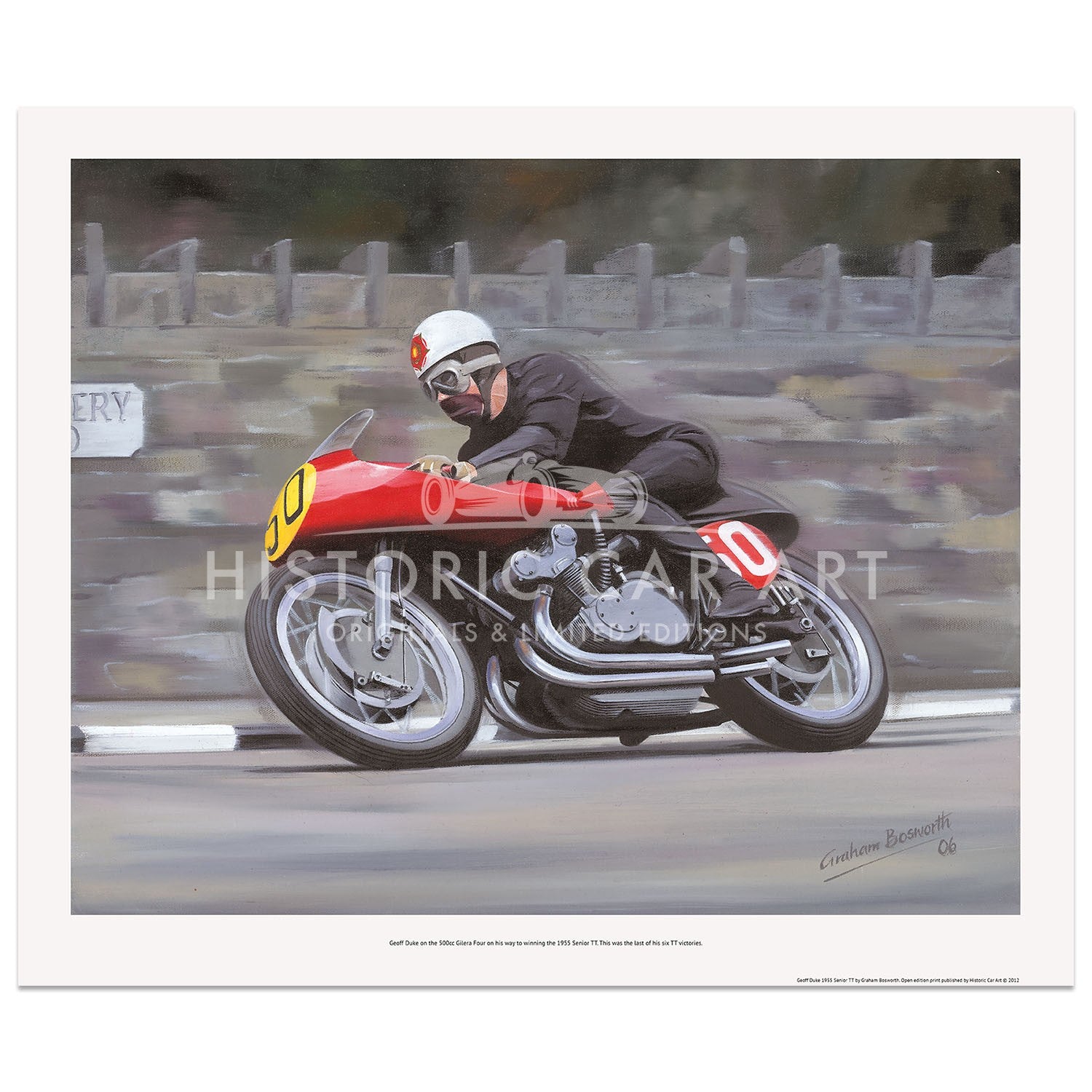 Geoff Duke | Gilera | 1955 Senior TT | Print