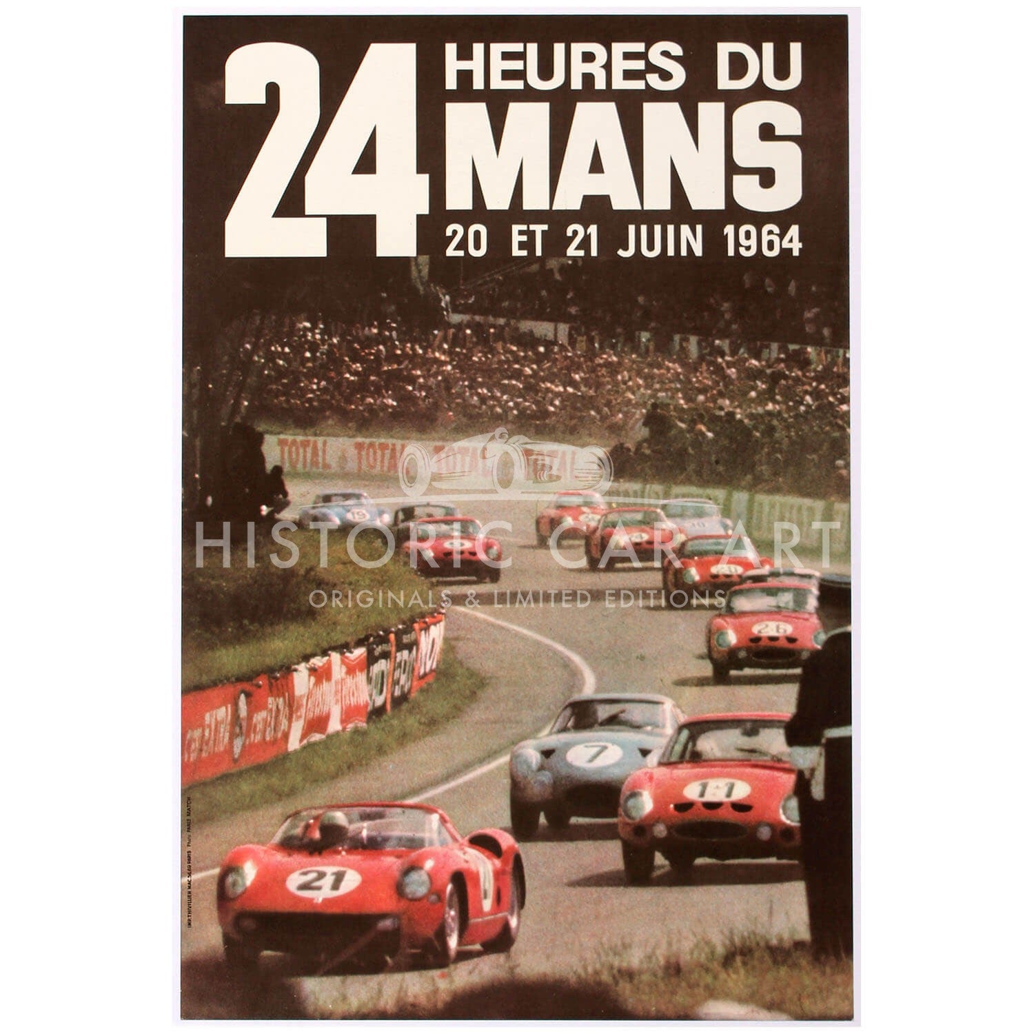 French | Le Mans 24 hours 1964 Original Poster