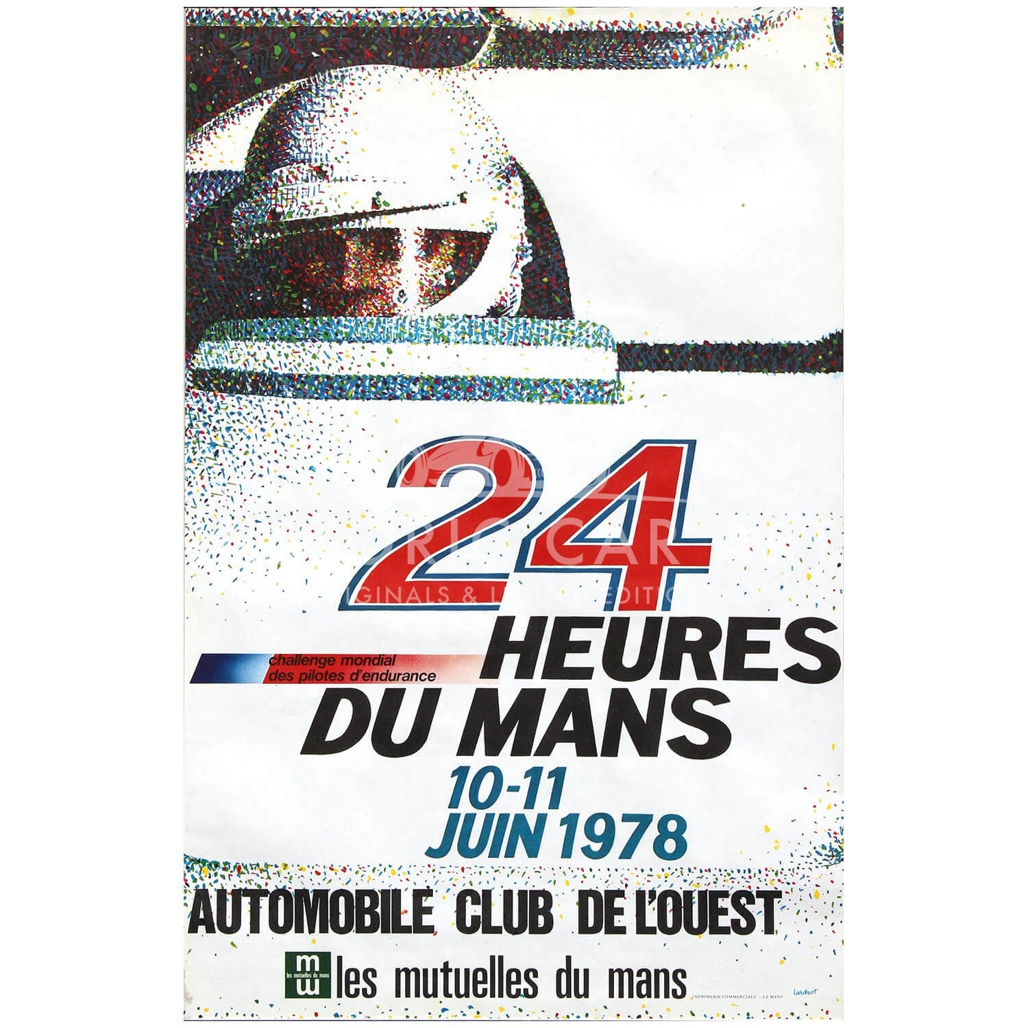 French | Le Mans 24 hours 1978 Original Poster