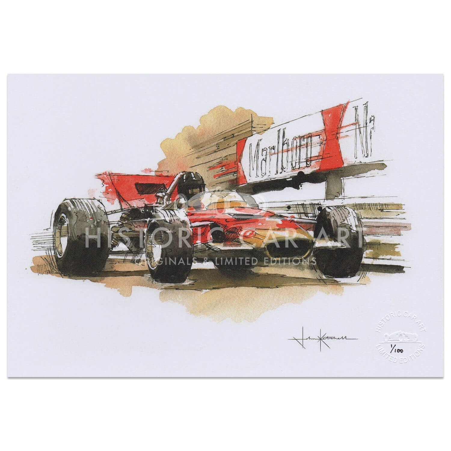 Graham Hill | Lotus 49B | Art Print