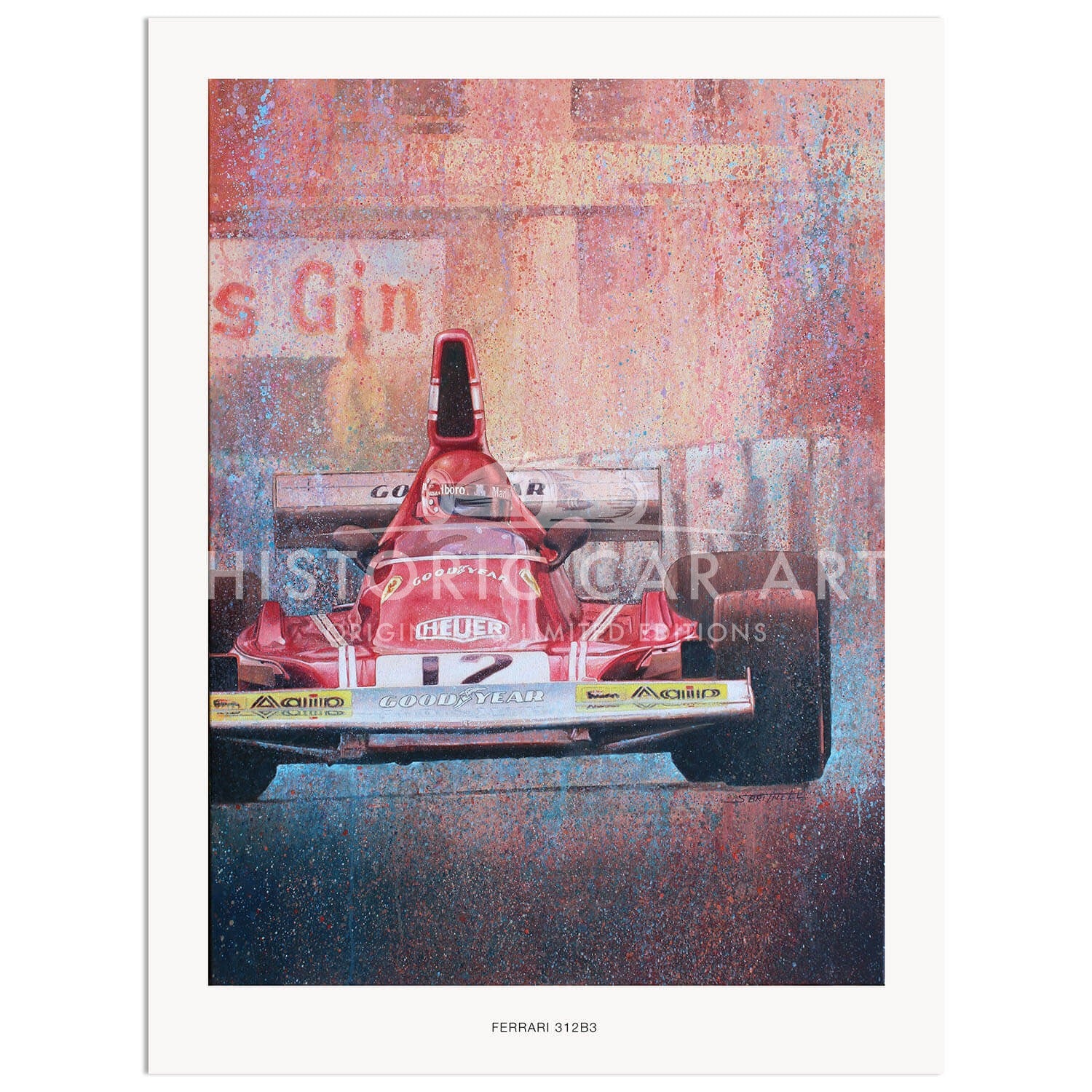 Ferrari 312B3 | Niki Lauda | Formula 1 | Art Print
