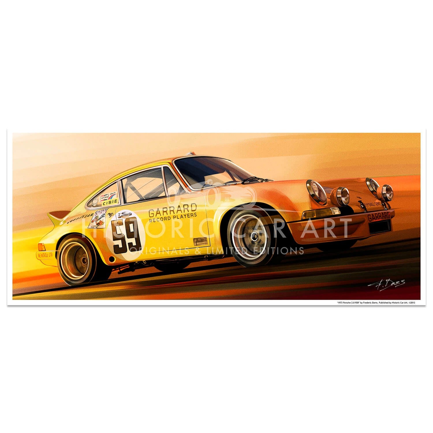 1973 Porsche 911 RSR | Art Print
