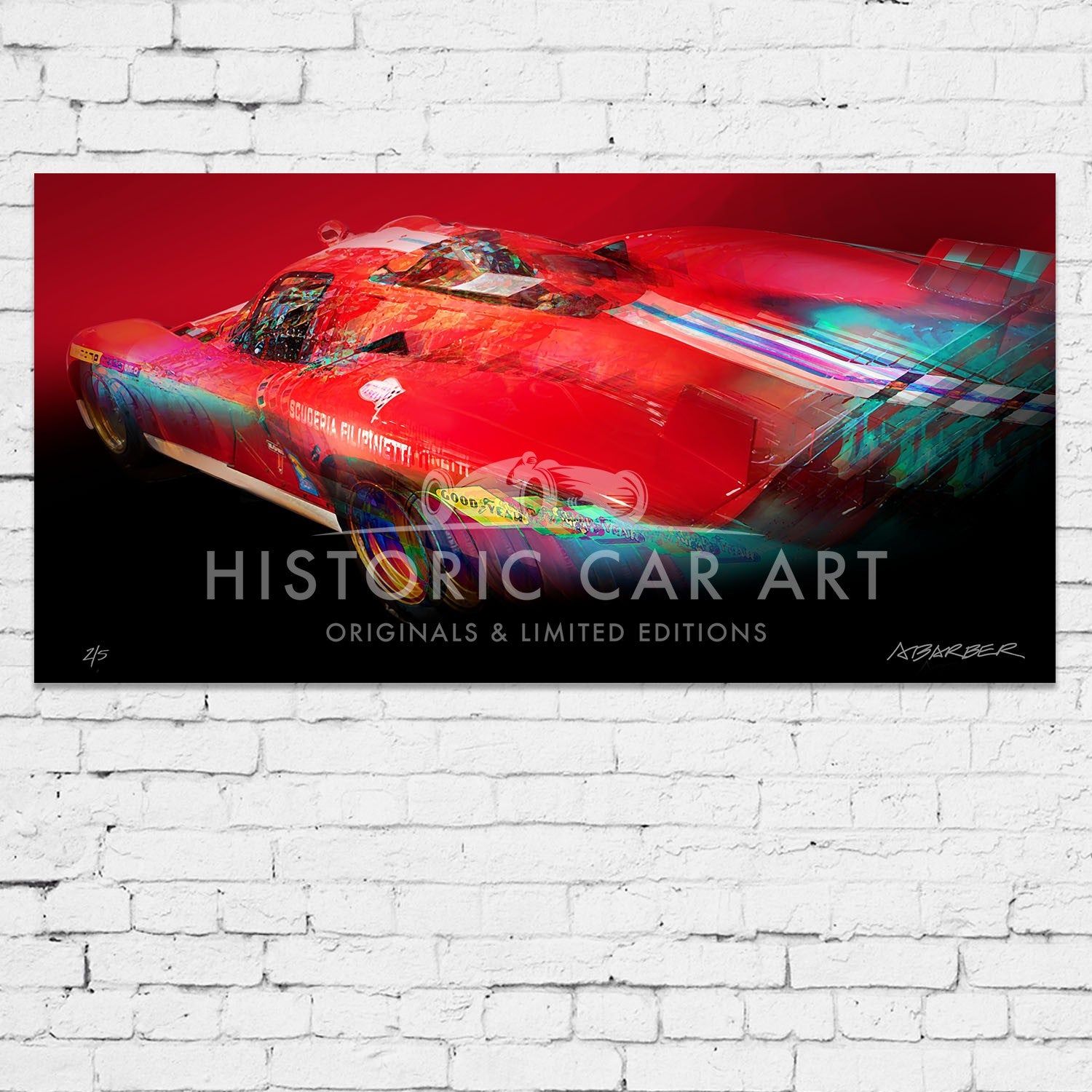 Ferrari 512S Coda Lunga | Le Mans 24H | Art Print