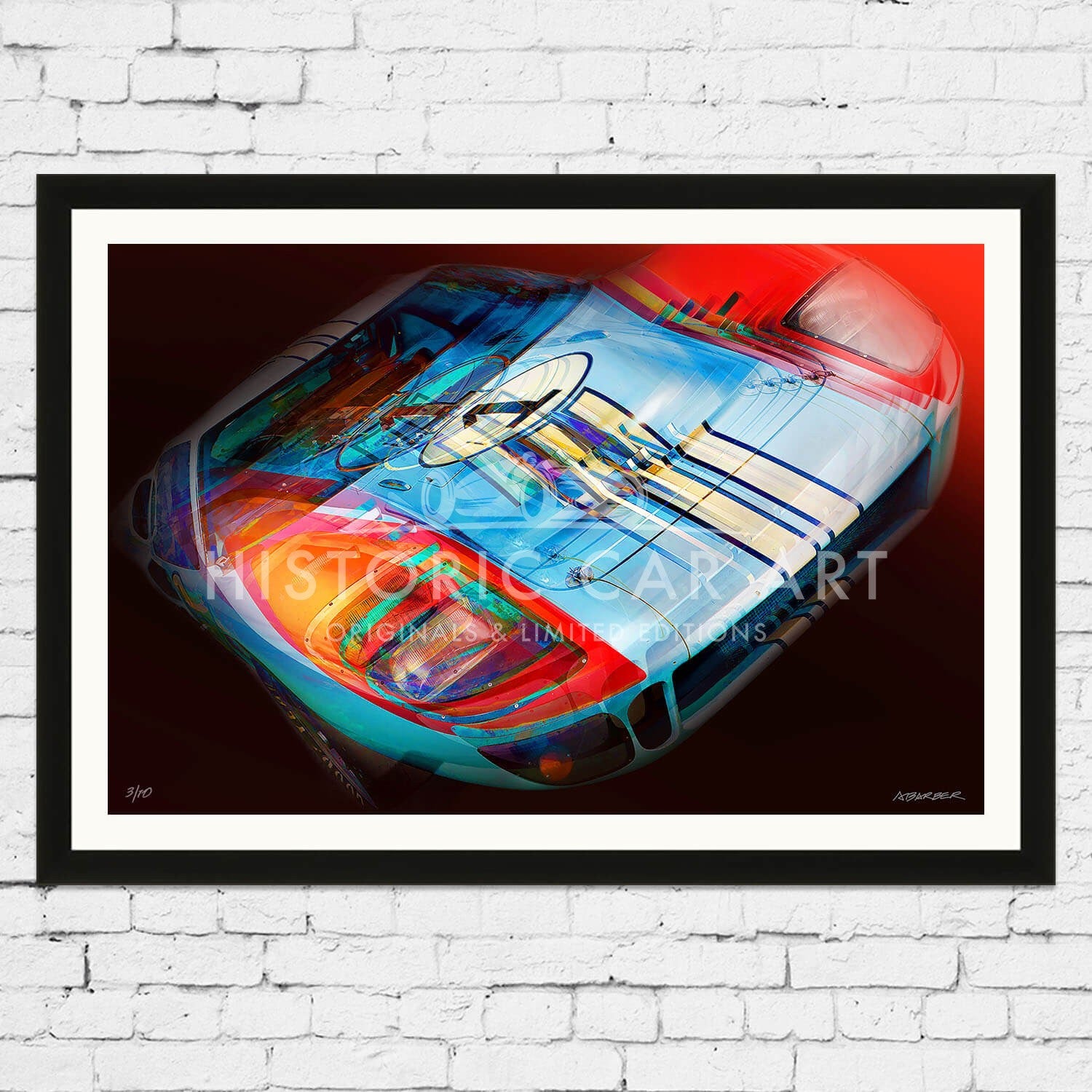 1966 Ford GT40 | Le Mans 24 Hours | Miles / Hulme | Art Print
