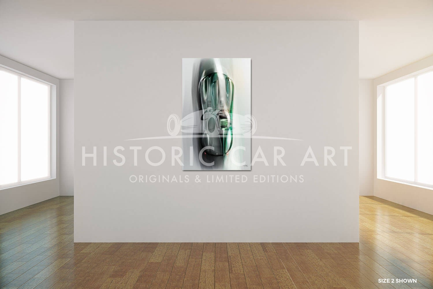 Jaguar D-Type | Overhead | Art Print