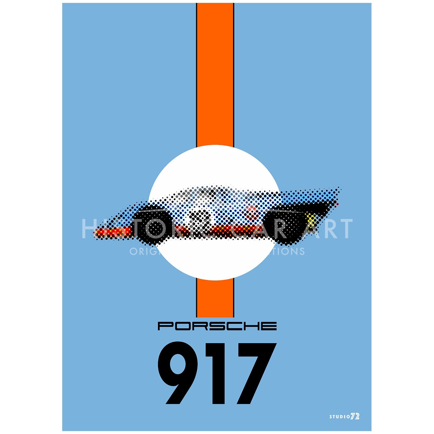 1970 Gulf Porsche 917 | Art Print | Poster