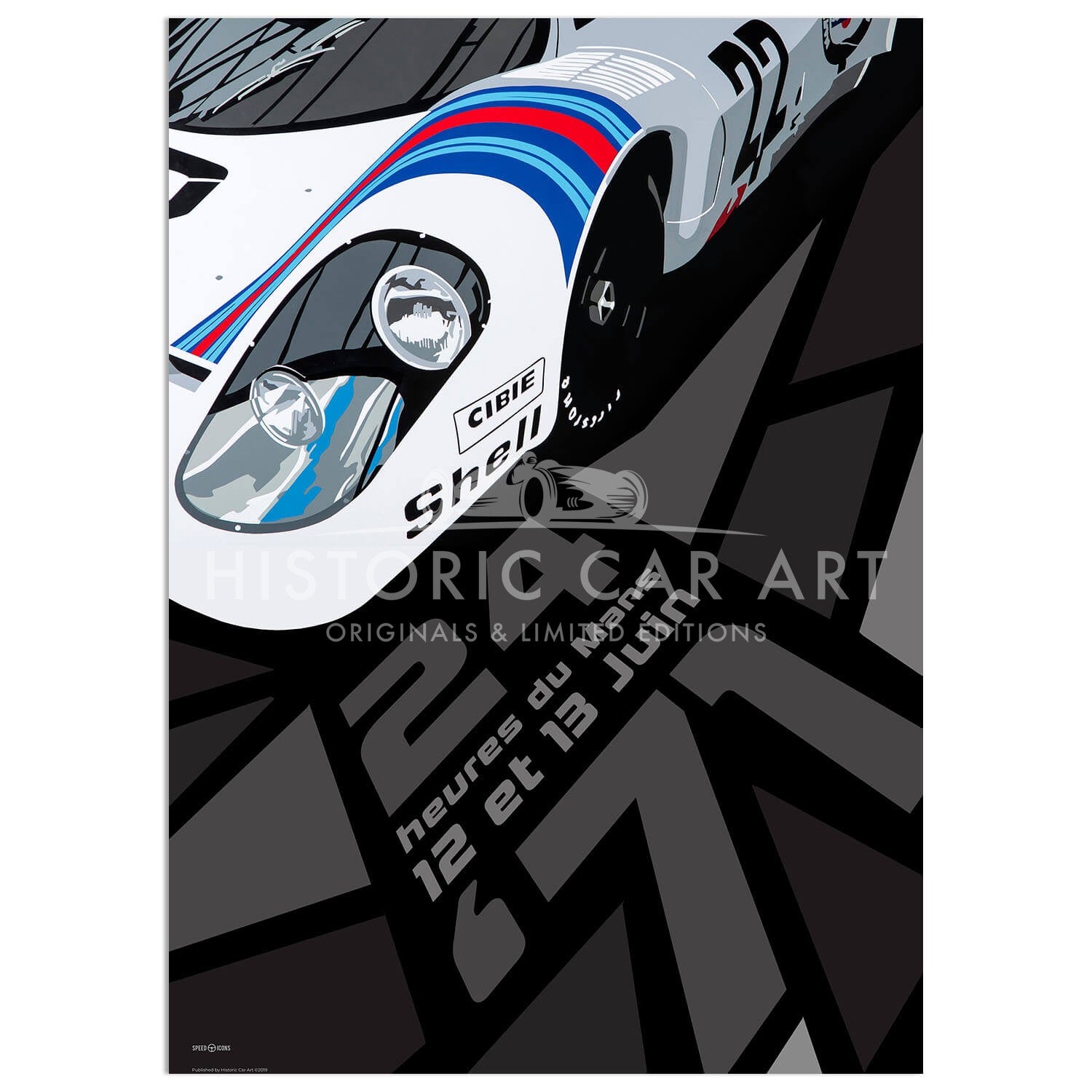 SPEED ICONS: Le Mans 24 Hours 1971 | Martini Porsche 917K | Poster