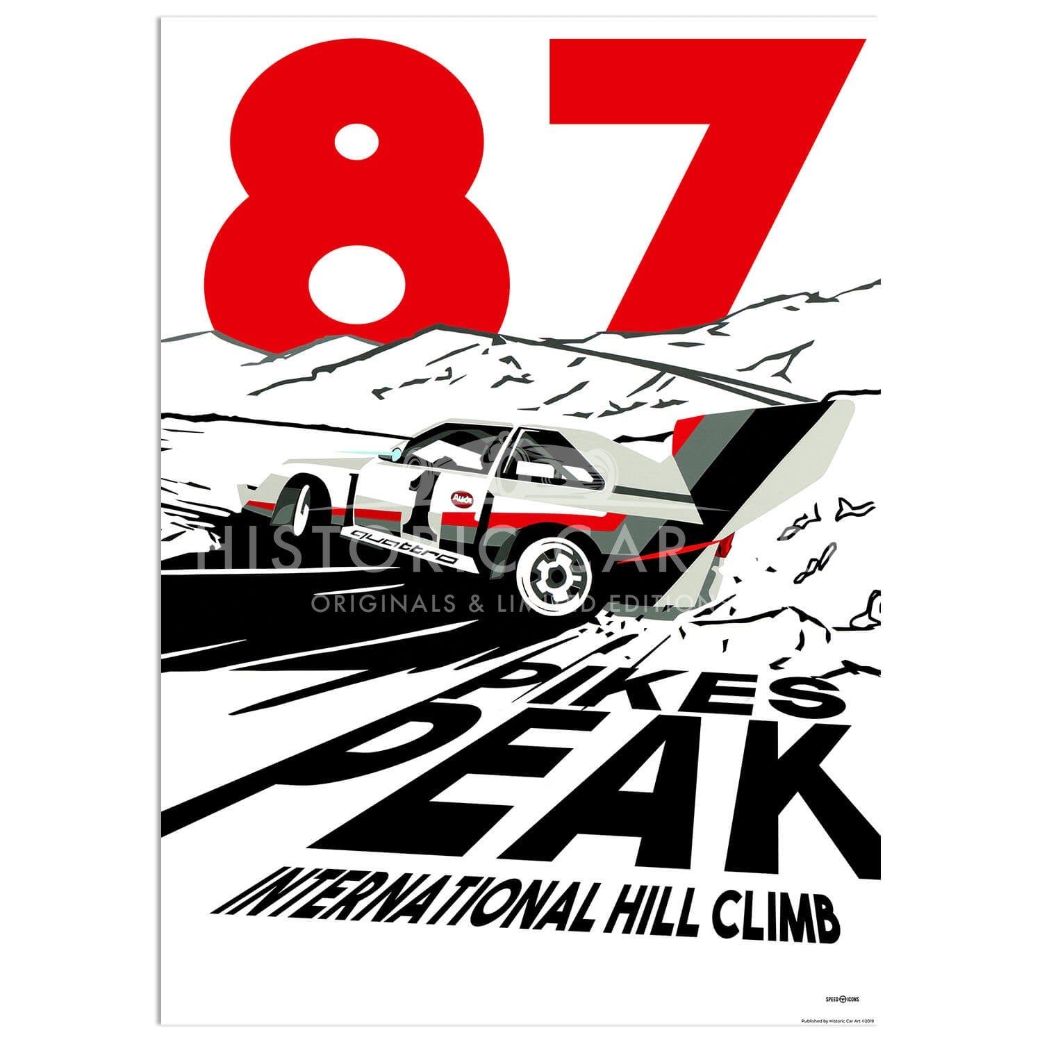 SPEED ICONS: Pikes Peak Hillclimb 1987 | Poster