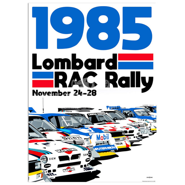 Joel CLARK -SPEED ICONS: Lombard RAC Rally 1985 | Poster