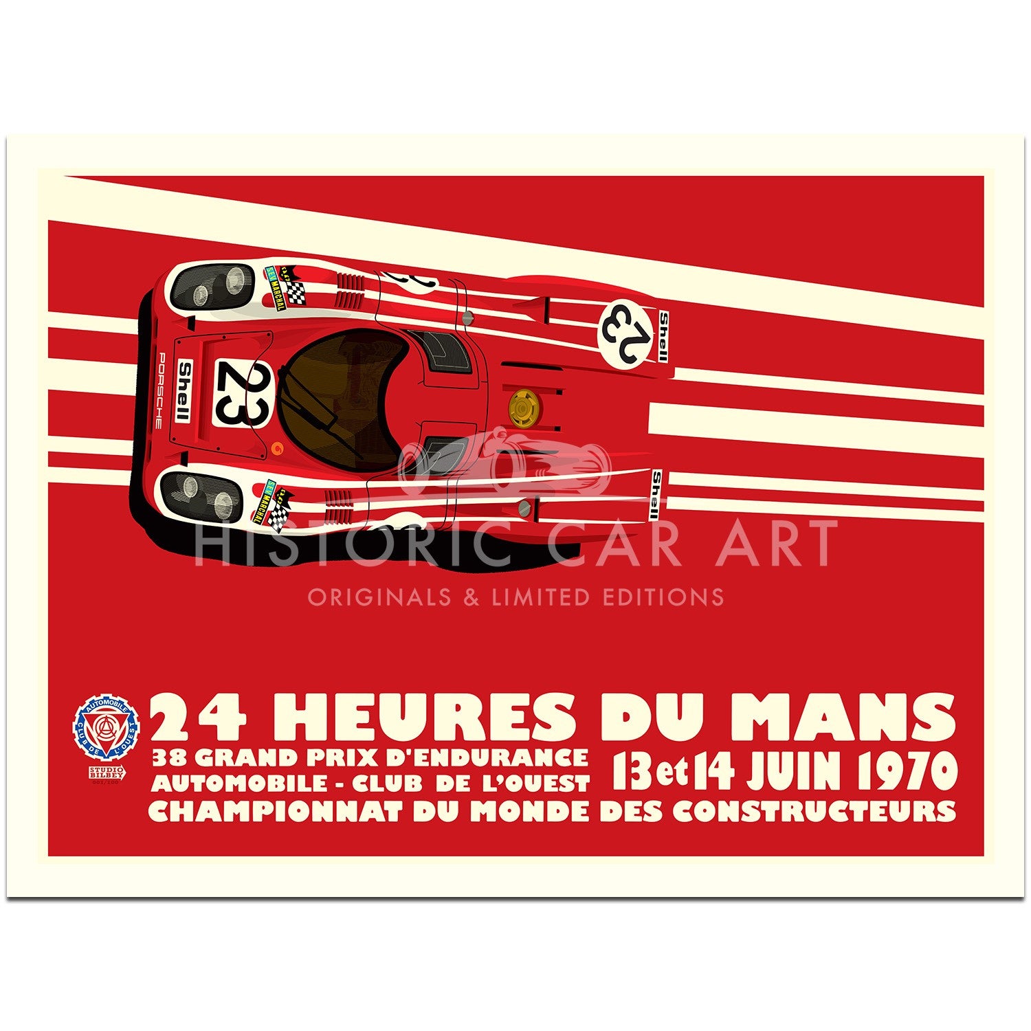 1970 Salzburg Porsche 917 | Le Mans 24 Hours | Art Print | Poster