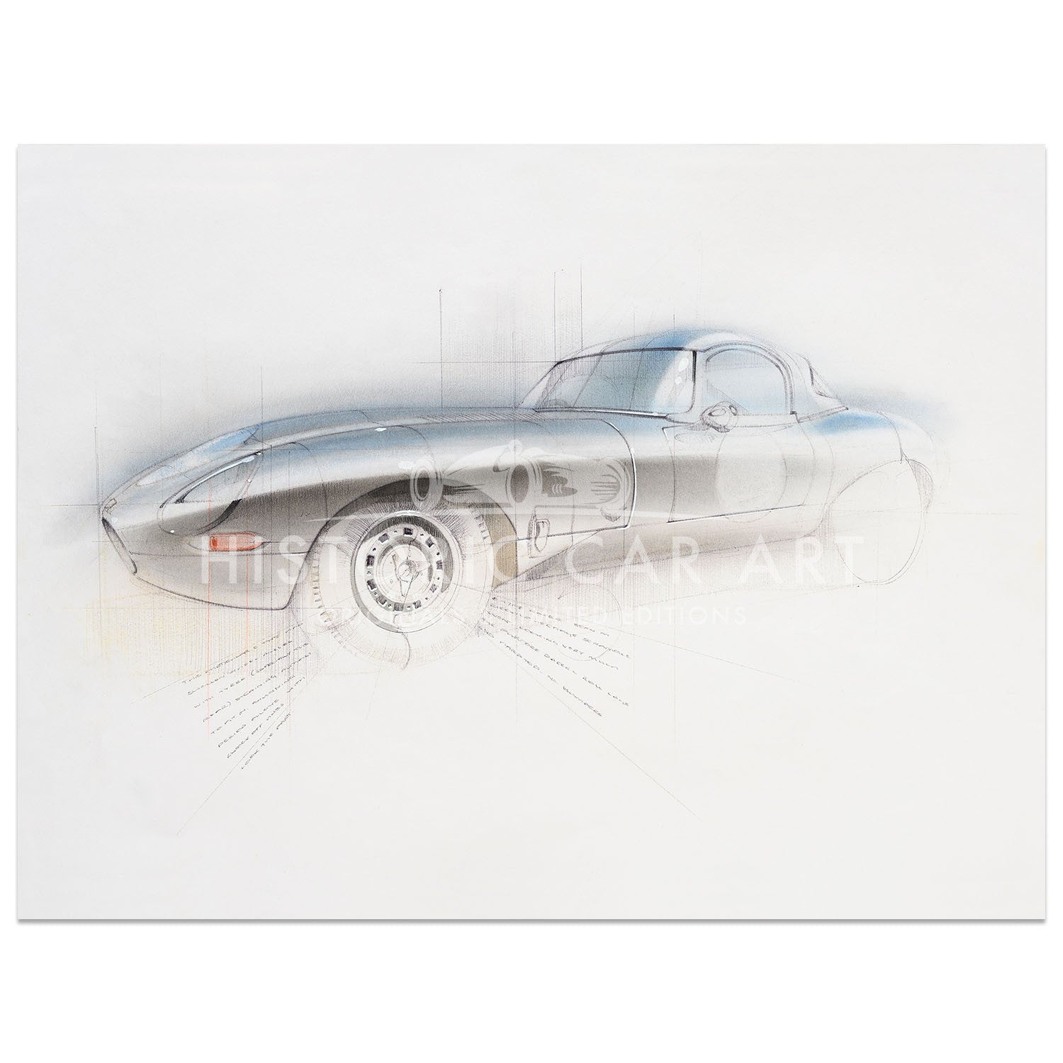 Jaguar E-Type Lightweight | Art Print