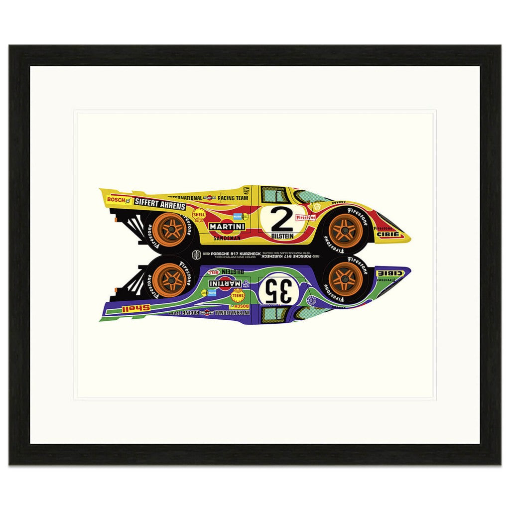 Bilbey Studio BILBEY -Porsche 917 Hippy Cars | Le Mans | Art Print – Historic ...