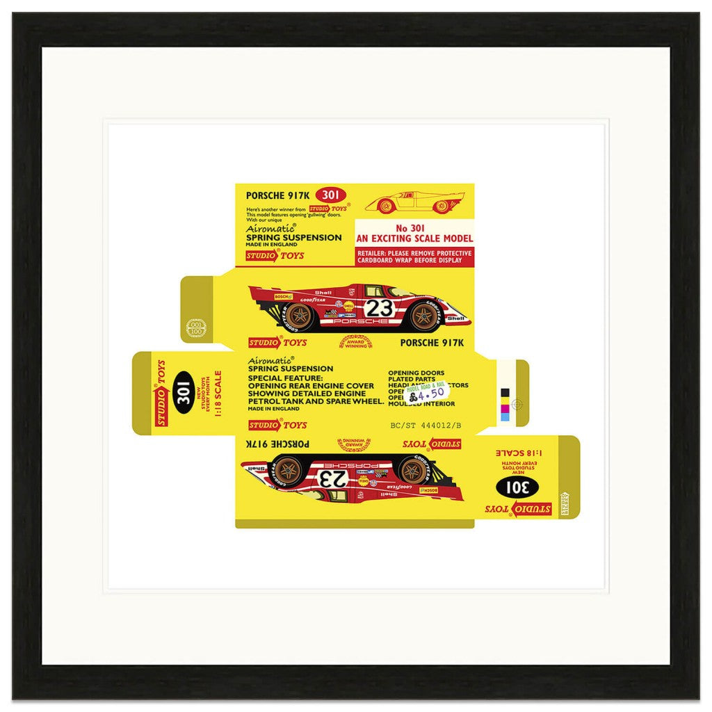 Porsche 917 Box Design #301 | Le Mans Winner | Art Print