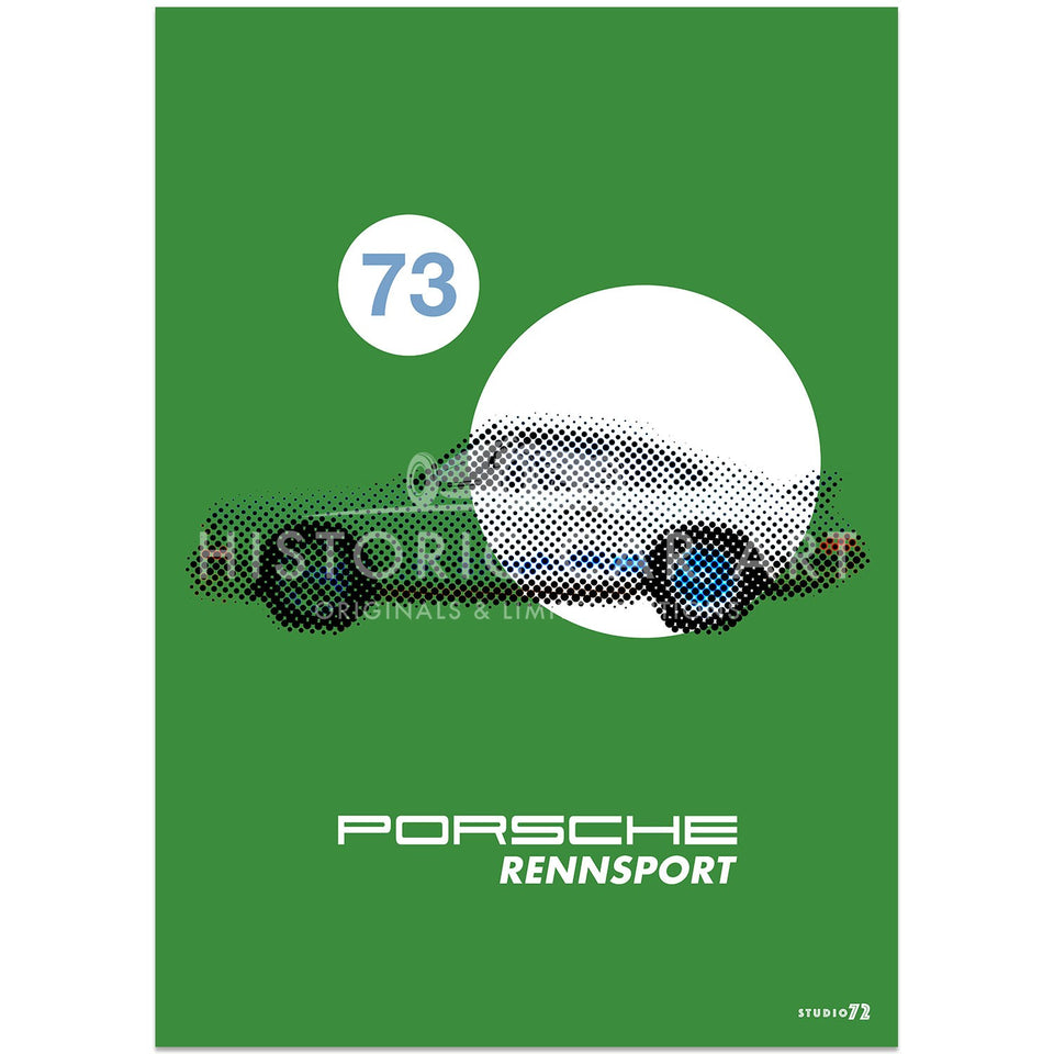 Studio 72 1973 Porsche 911 2.7 RS Emerald Green Art Print
