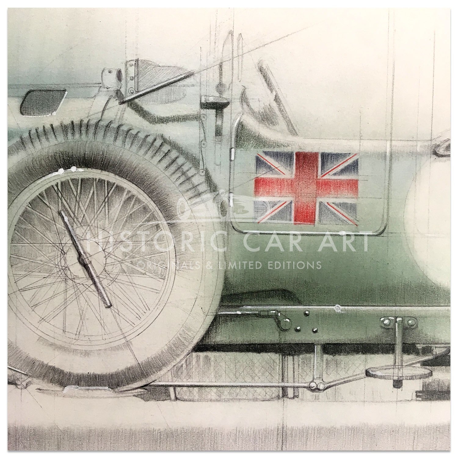 Blower Bentley 4½ Litre | Le Mans 24 Hours  | Art Print