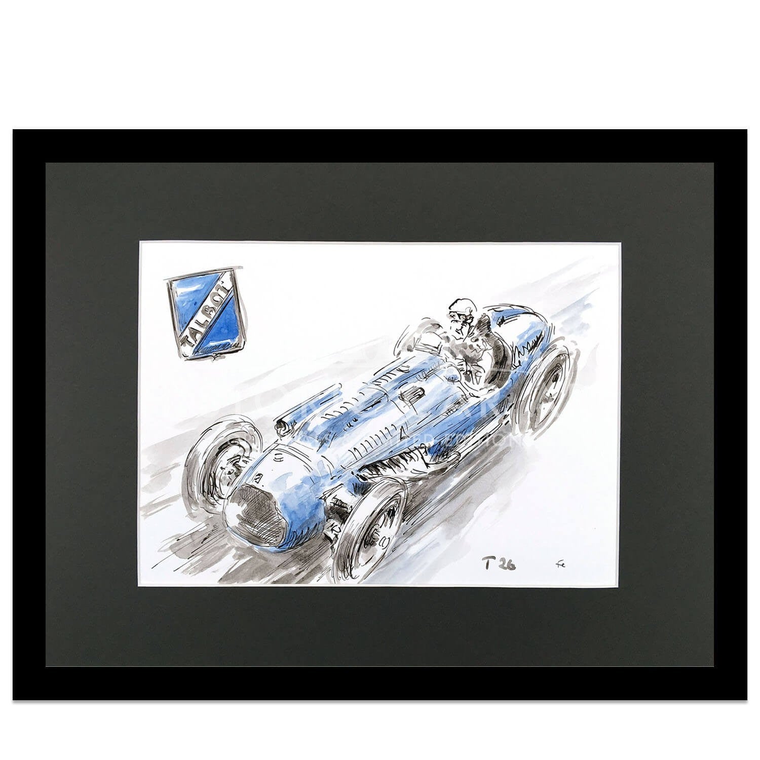 Talbot Lago T26 Monaco Grand Prix 1948 | Artwork
