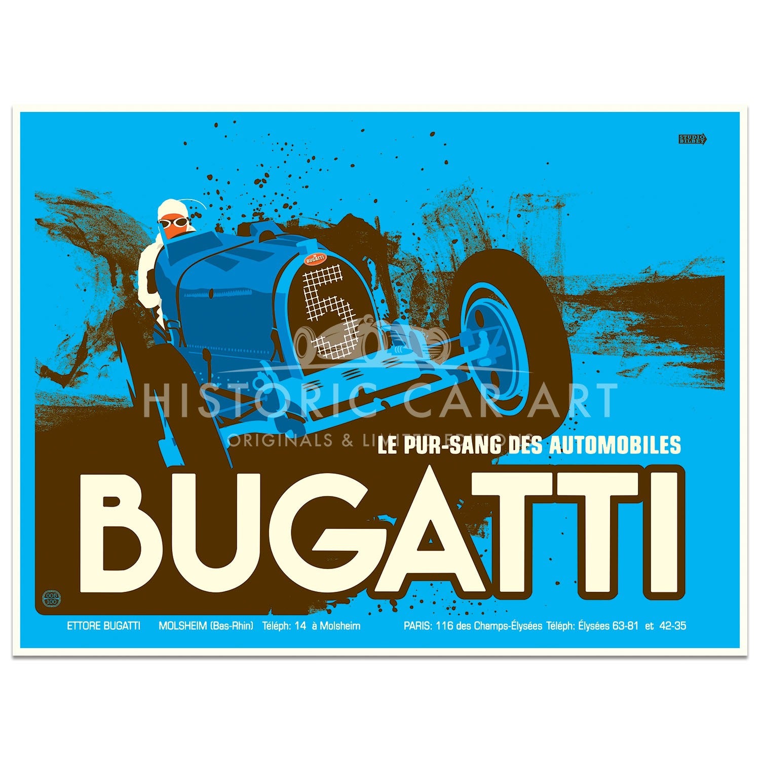 Bugatti Pre-war Advertising Poster | Art Print