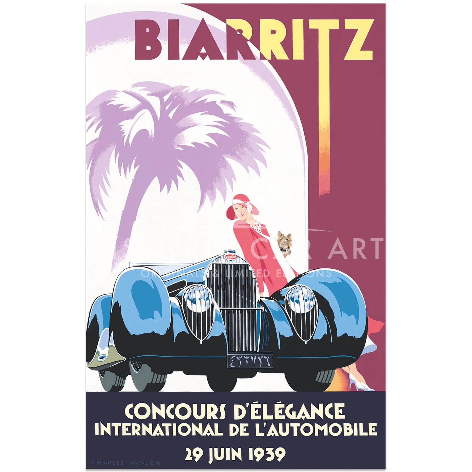 Bugatti Atalante Type 57C – Biarritz Concours d’Elégance | Poster
