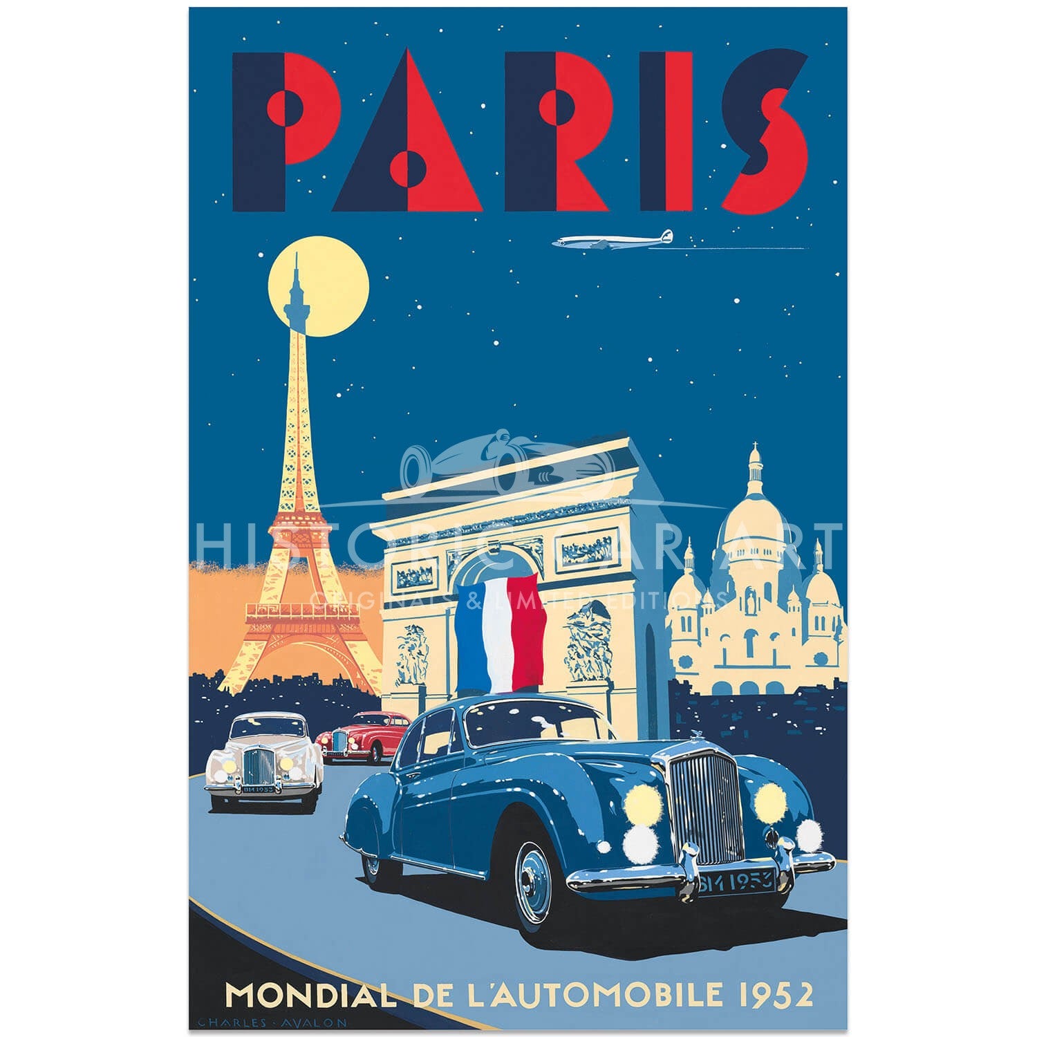 Bentley R Type Continental – Paris Mondial de l’Automobile 1952 | Poster