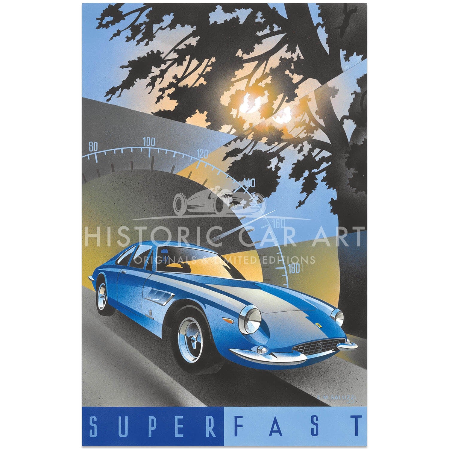 1966 Ferrari 500 Superfast | Poster