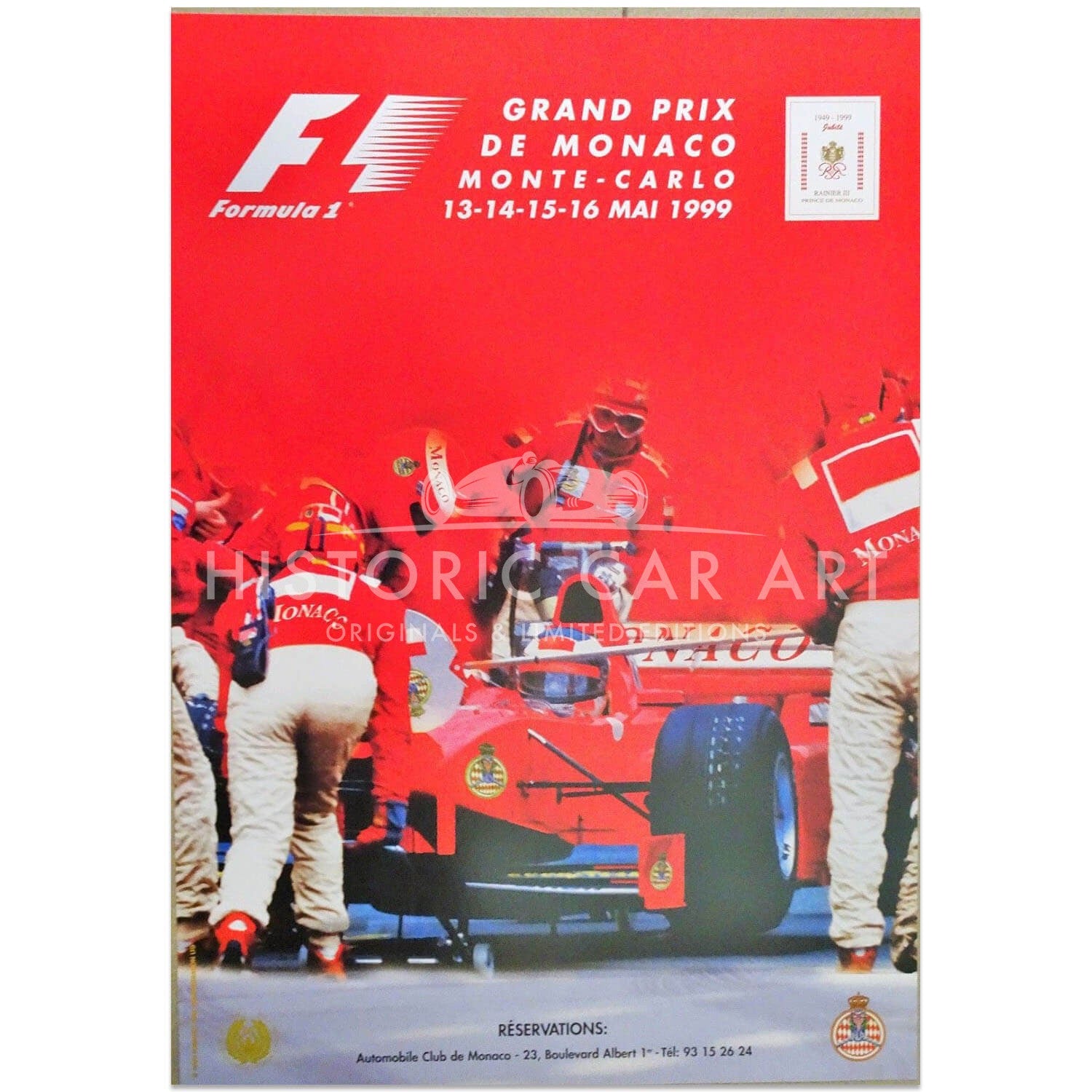 French | Monaco Grand Prix 1999 Original Poster