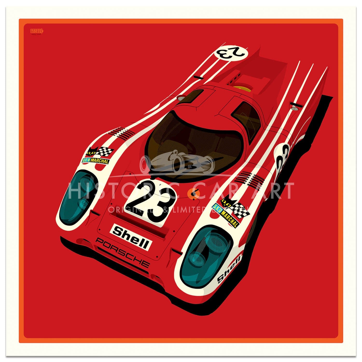 Salzburg Porsche 917  | Le Mans  | Art Print
