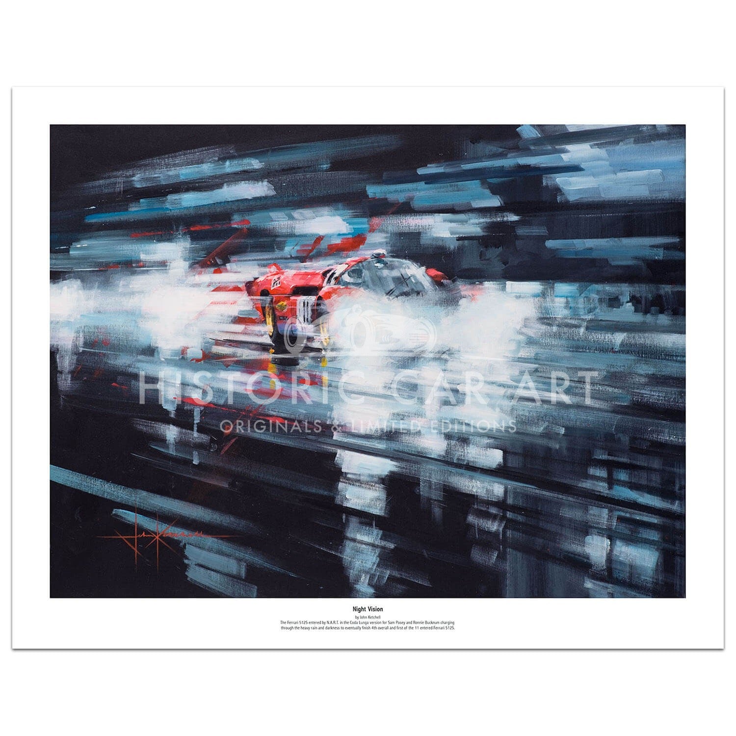 Night Vision | Posey & Bucknum | Ferrari | Print