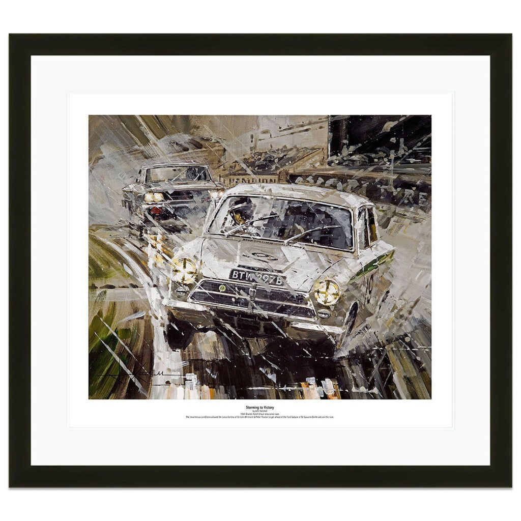 Storming to Victory | Whitmore & Proctor | Lotus Cortina | Print