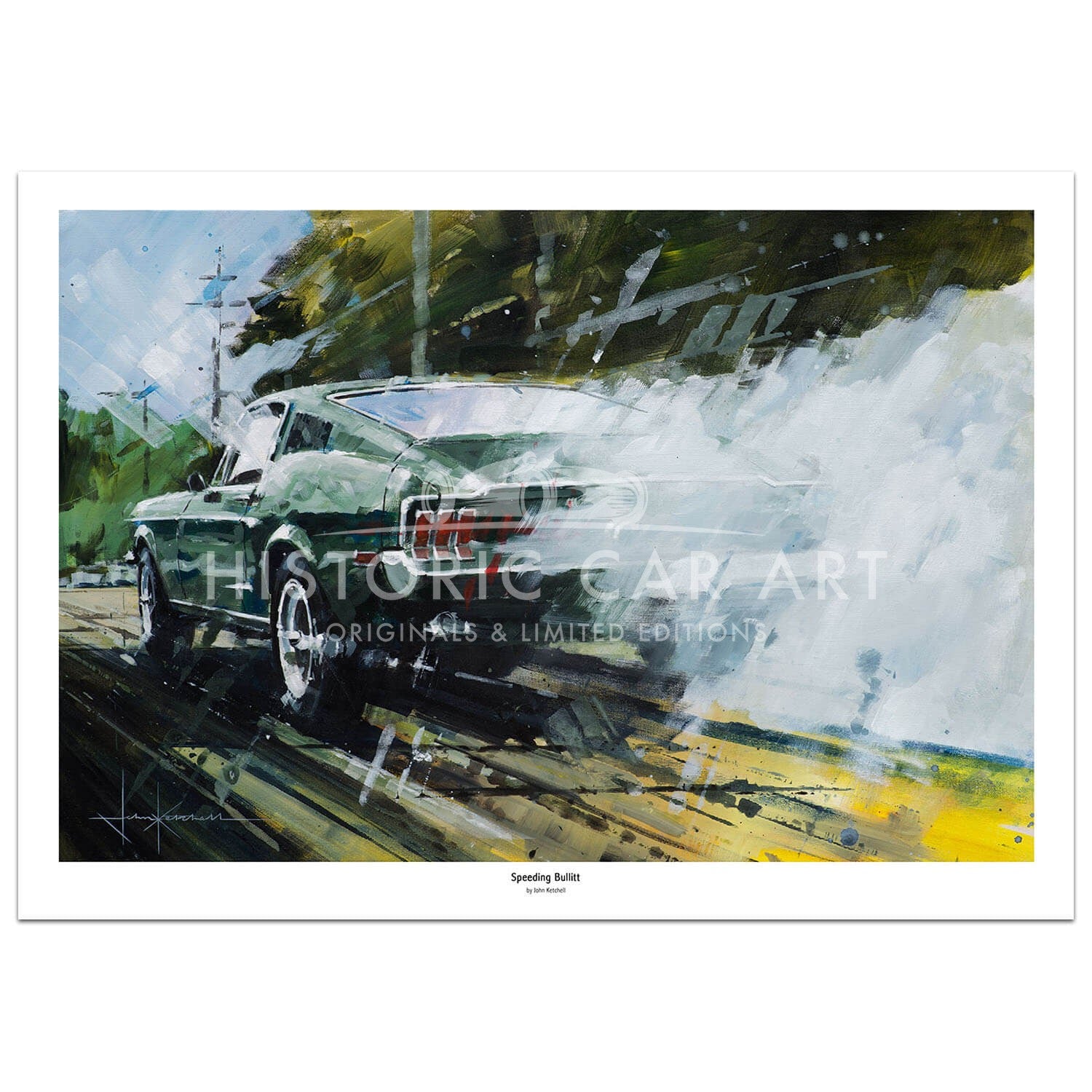 Speeding Bullit | McQueen | Mustang | Print