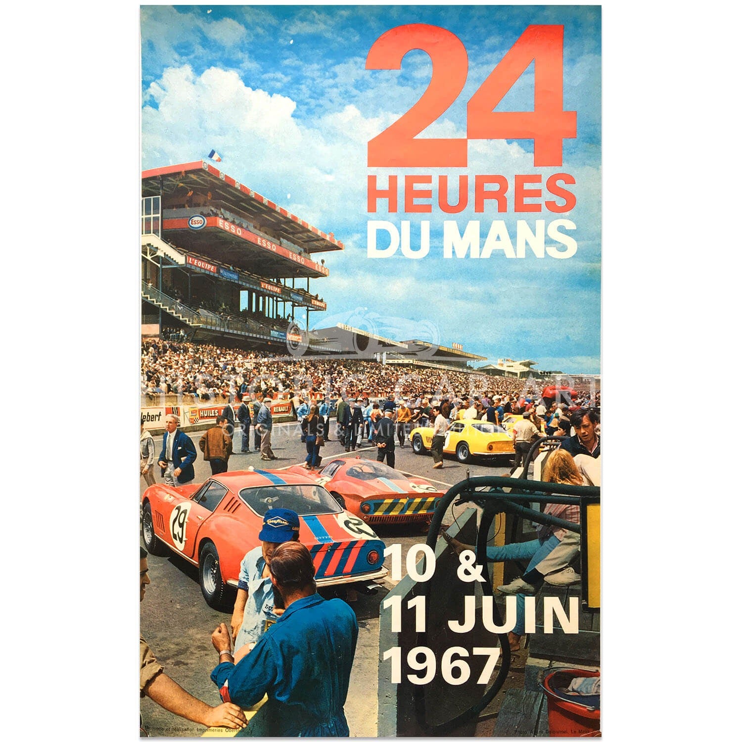 French | Le Mans 24 hours 1967 Original Poster