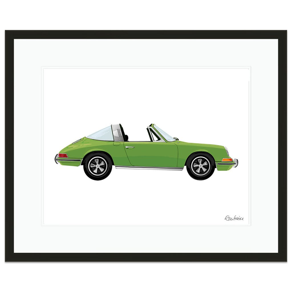 Porsche 911 Targa | Green | Art Print