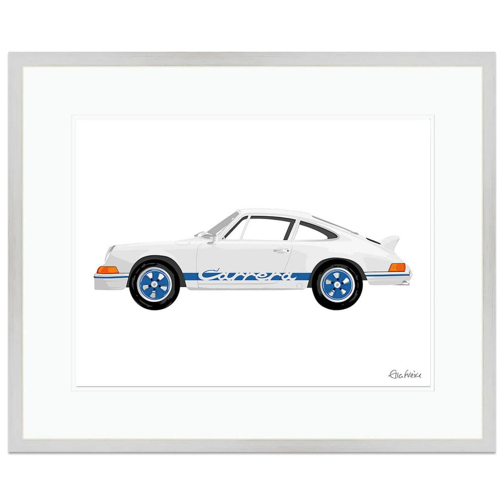Porsche Carrera RS | Blue | Art Print