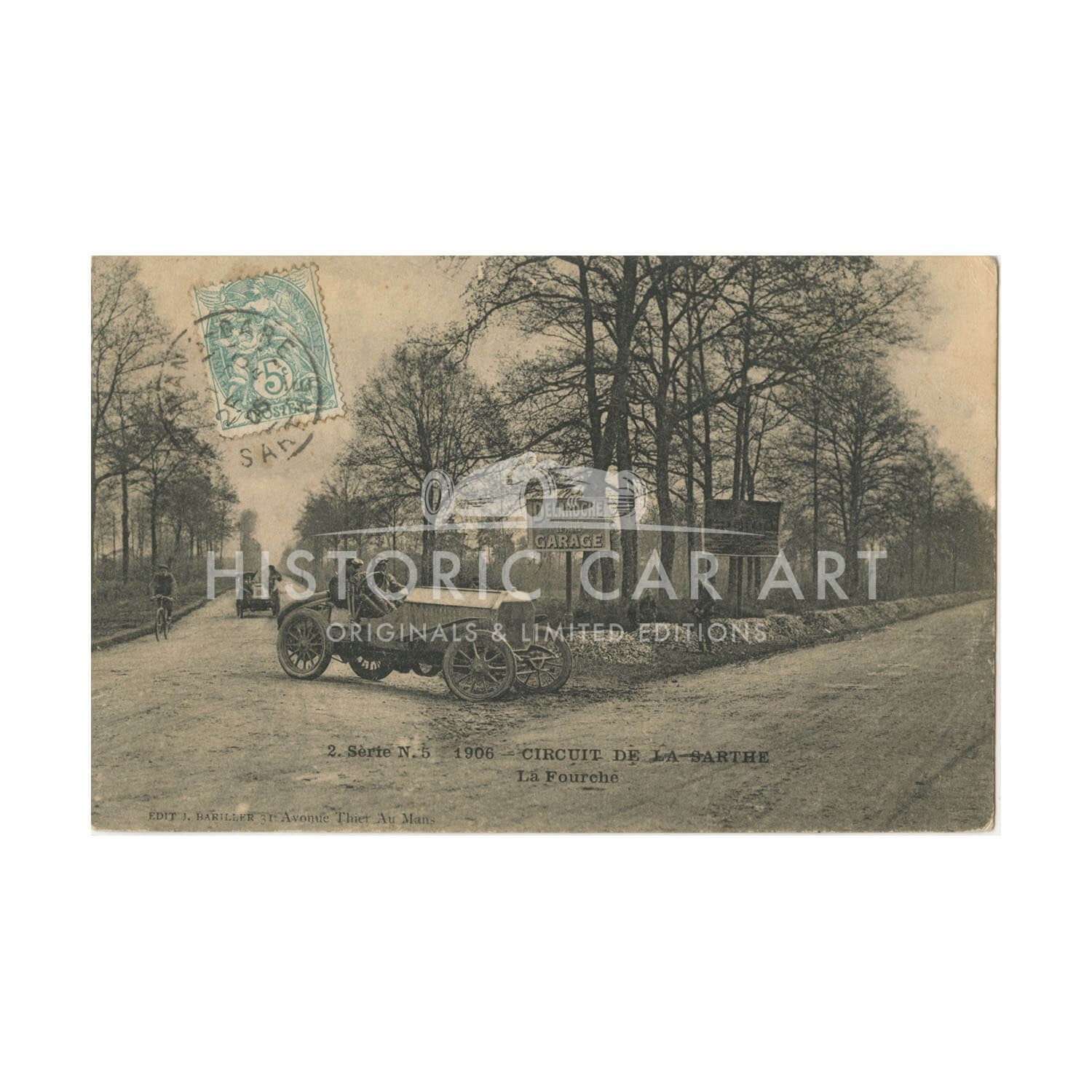 French | 1906 Circuit de La Sarthe | Vintage Postcard