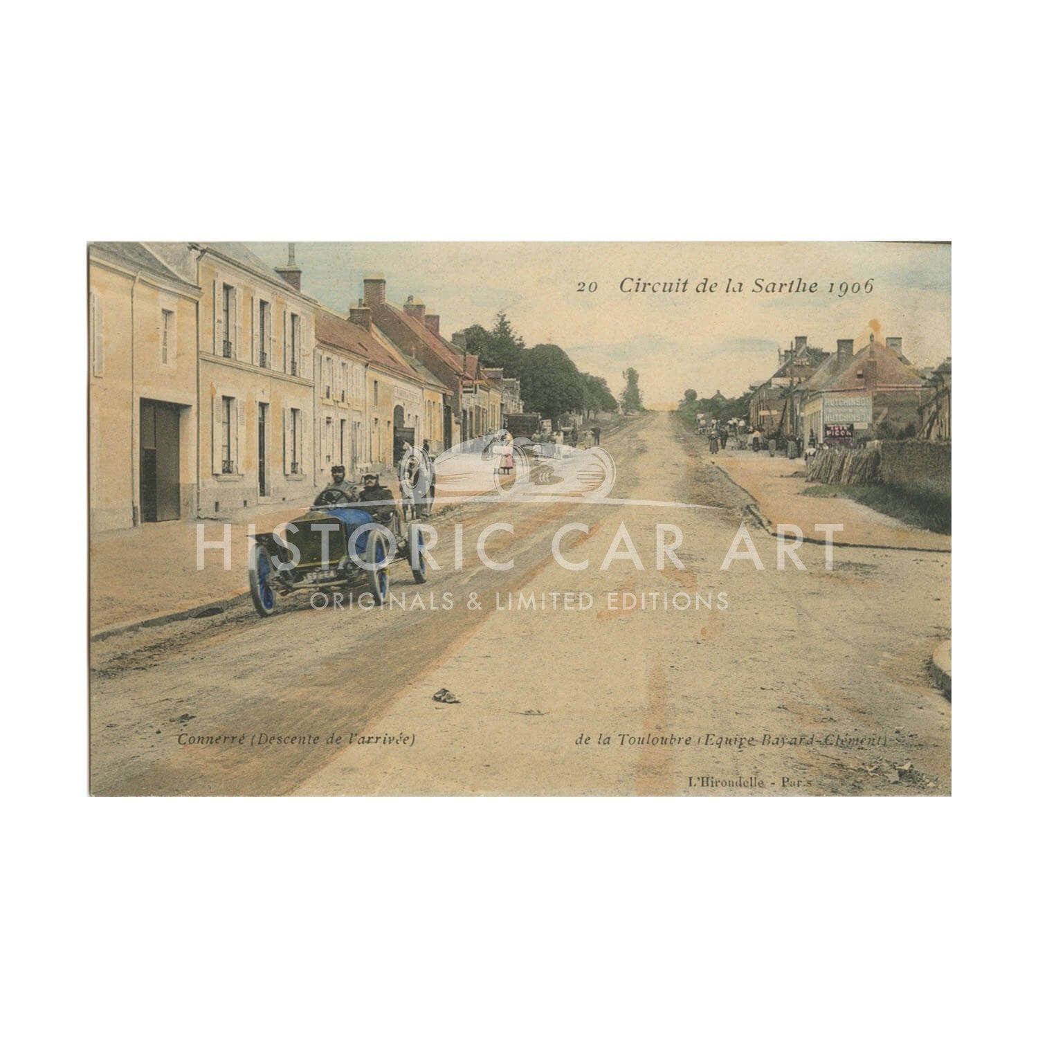 French | 1906 Circuit de La Sarthe - Touloubre | Vintage Postcard