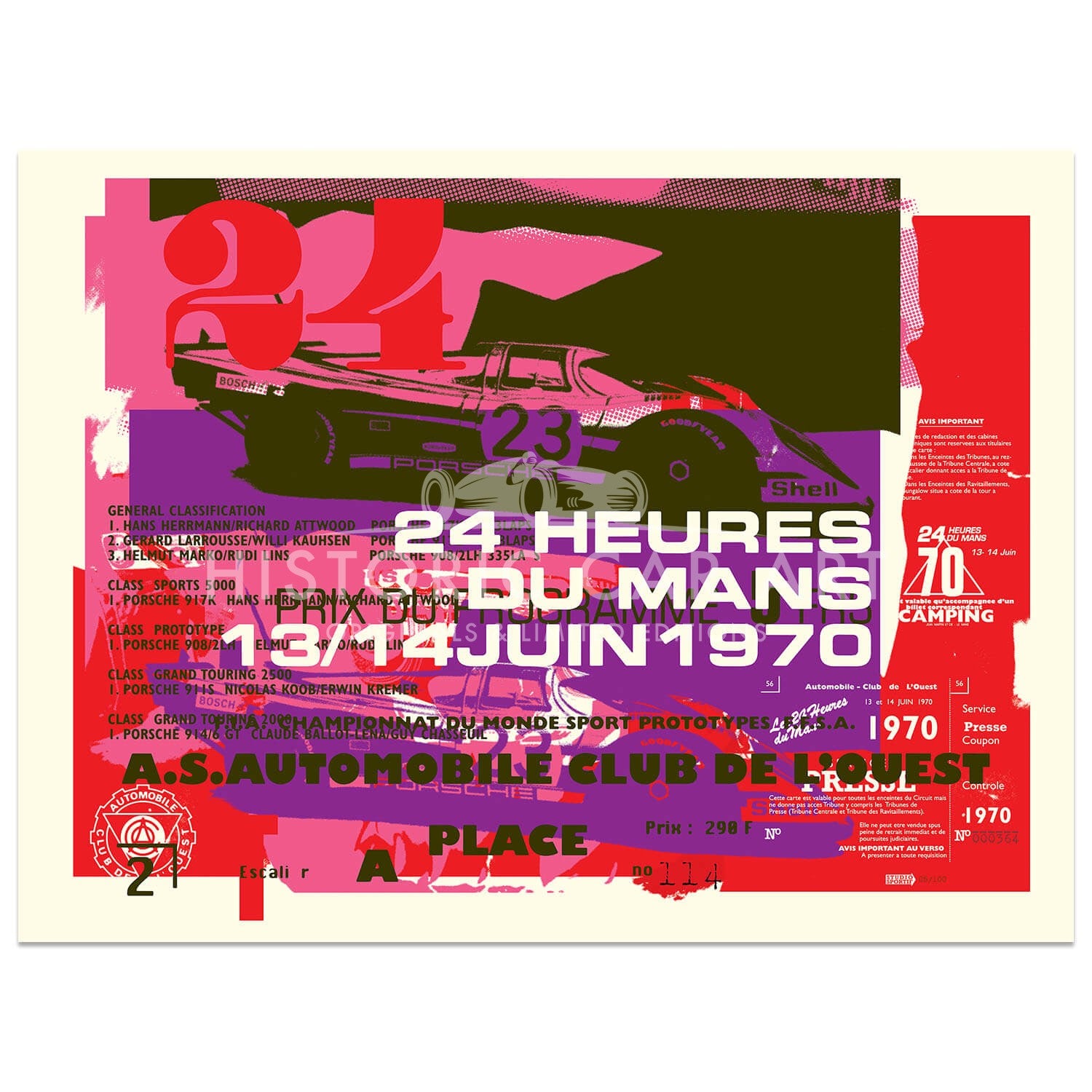 Porsche 917 | 1970 Le Mans 24 Hours Celebration | Art Print | Poster #3