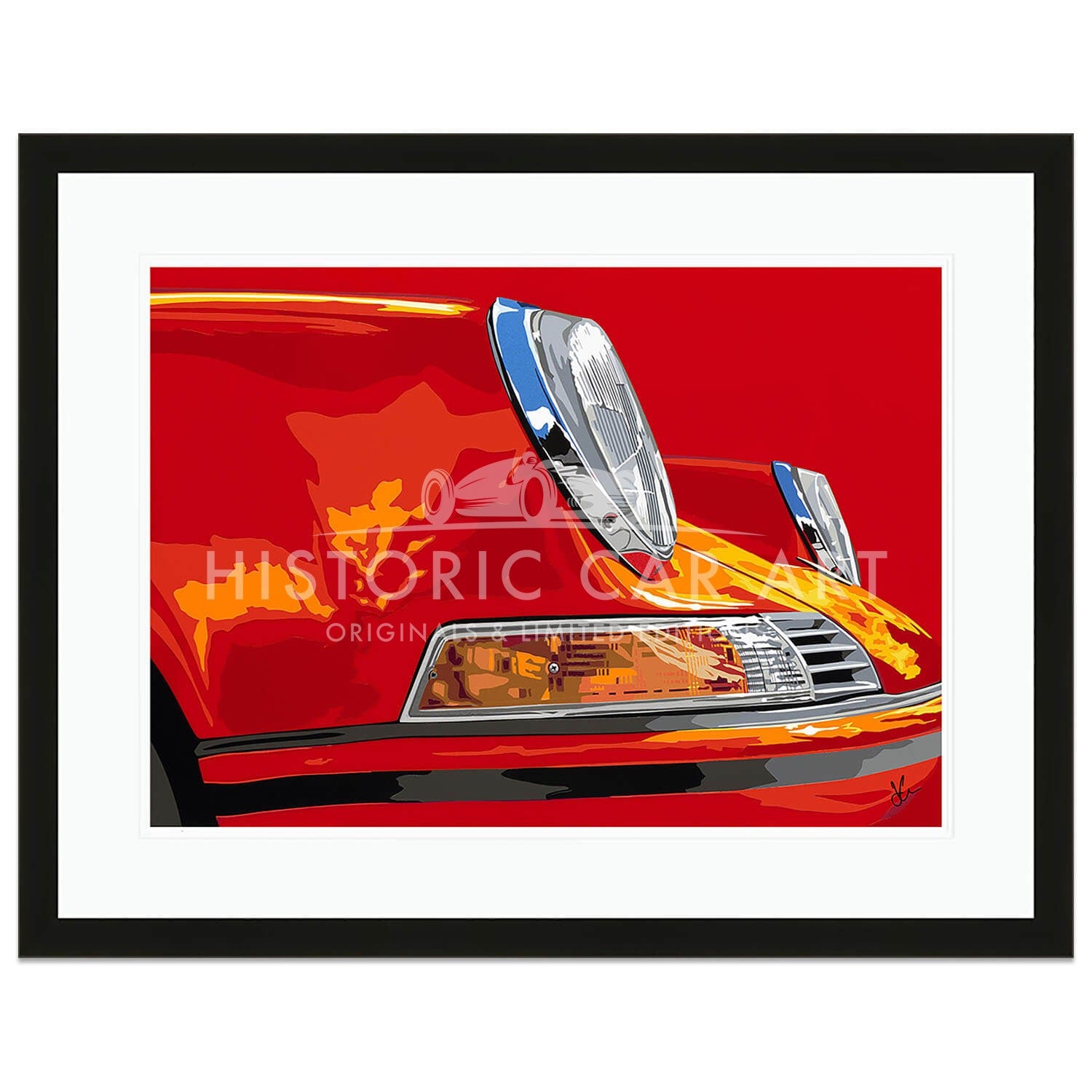 SPEED ICONS: Porsche 911 | Red | Art Print