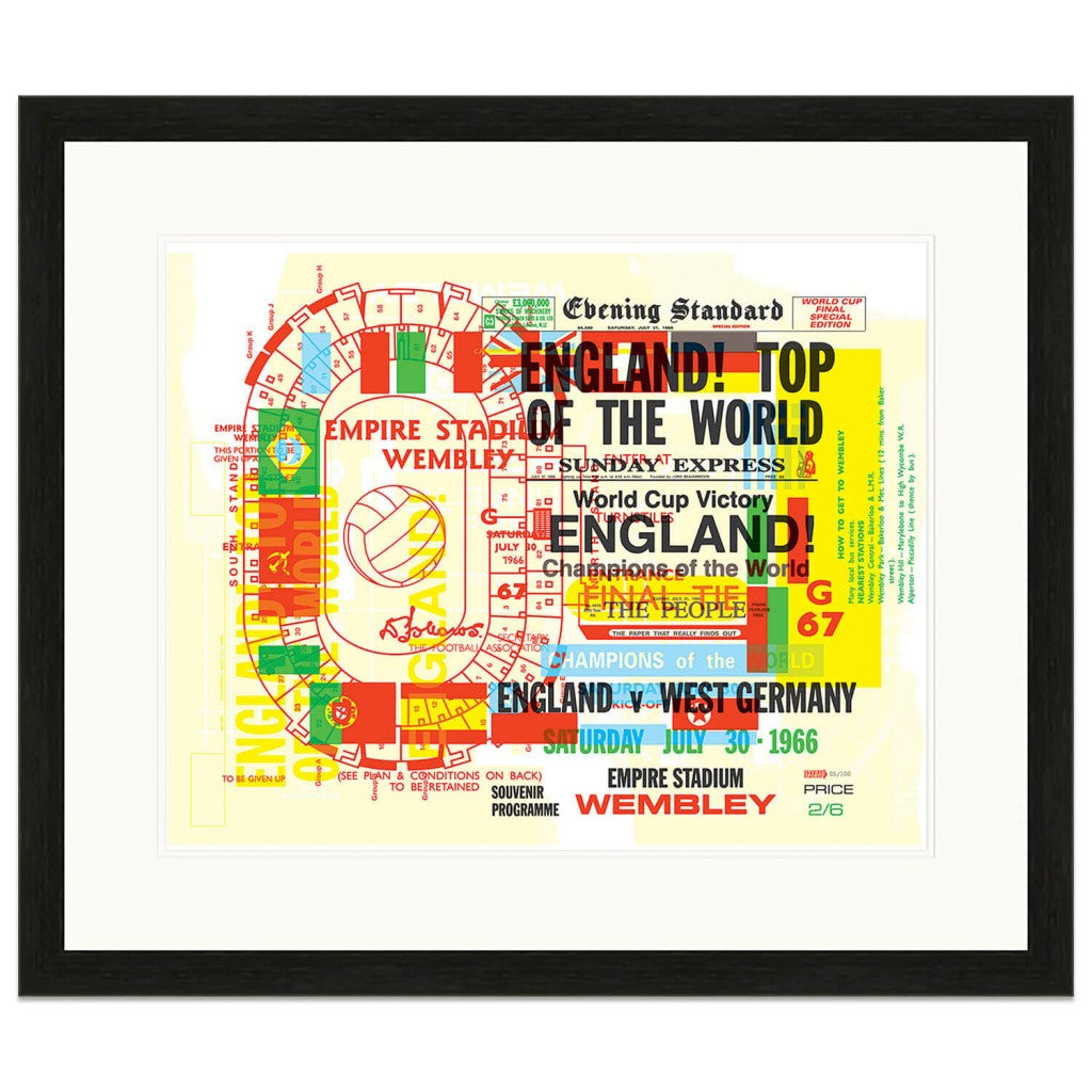 Football | World Cup 1966 Celebration | Art Print | Poster