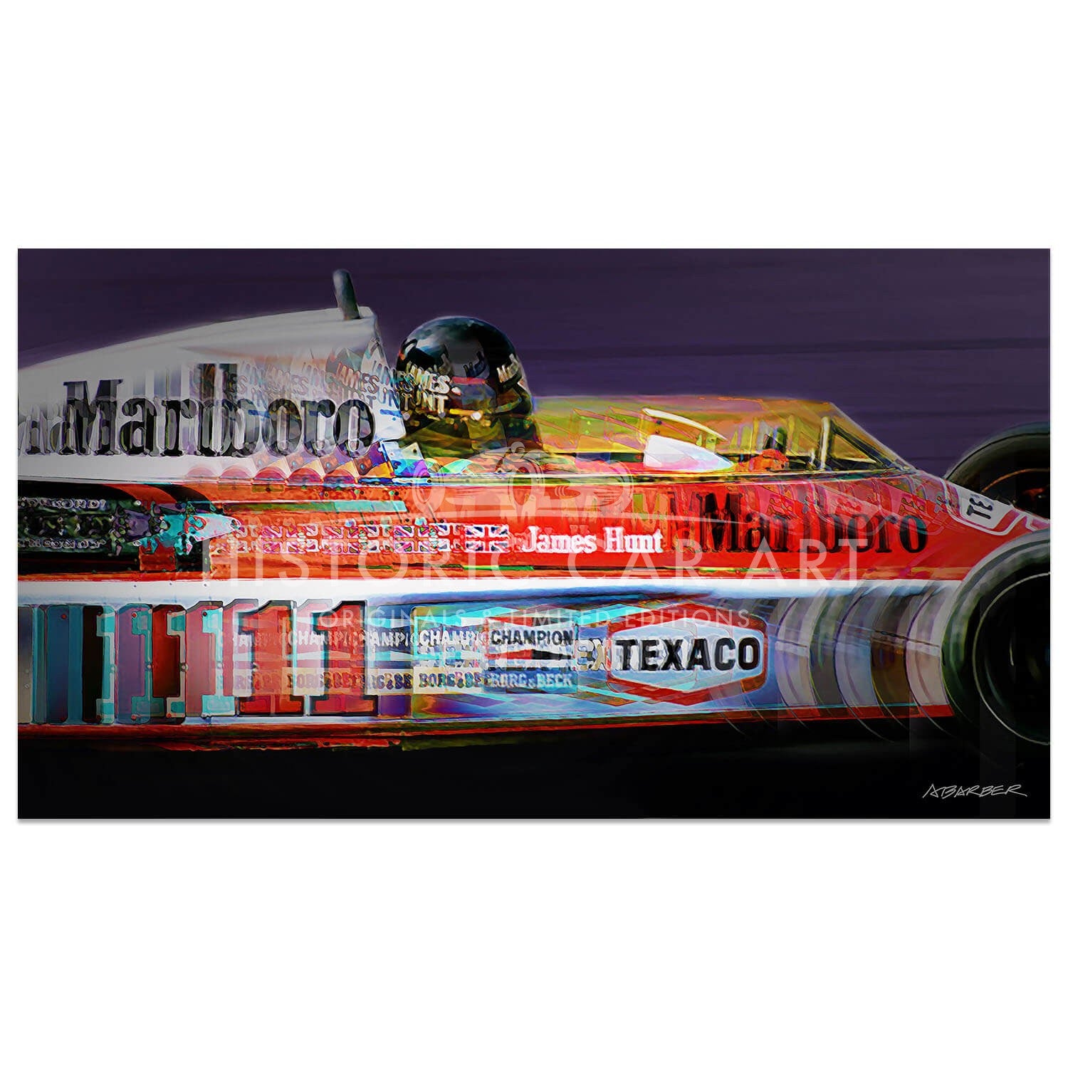 James Hunt | Mclaren | Spanish Grand Prix | 1976 | Art Print