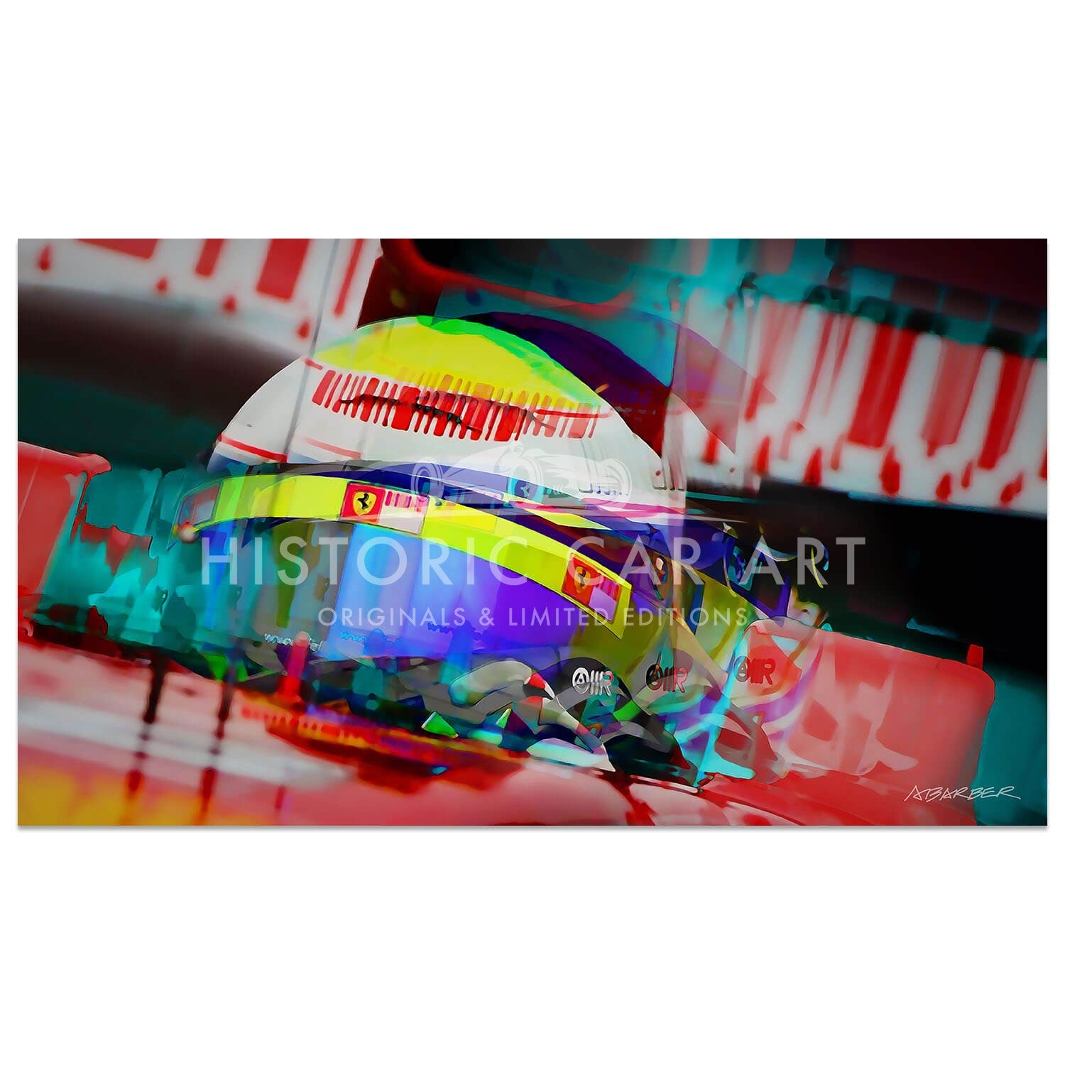 Felipe-Massa | Ferrari | Belgian Grand Prix | 2008 | Art Print