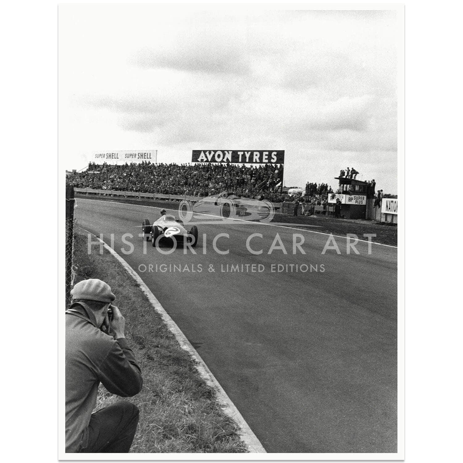 1957 British Grand Prix | Aintree | Juan Manuel Fangio | Maserati 250F | Photograph